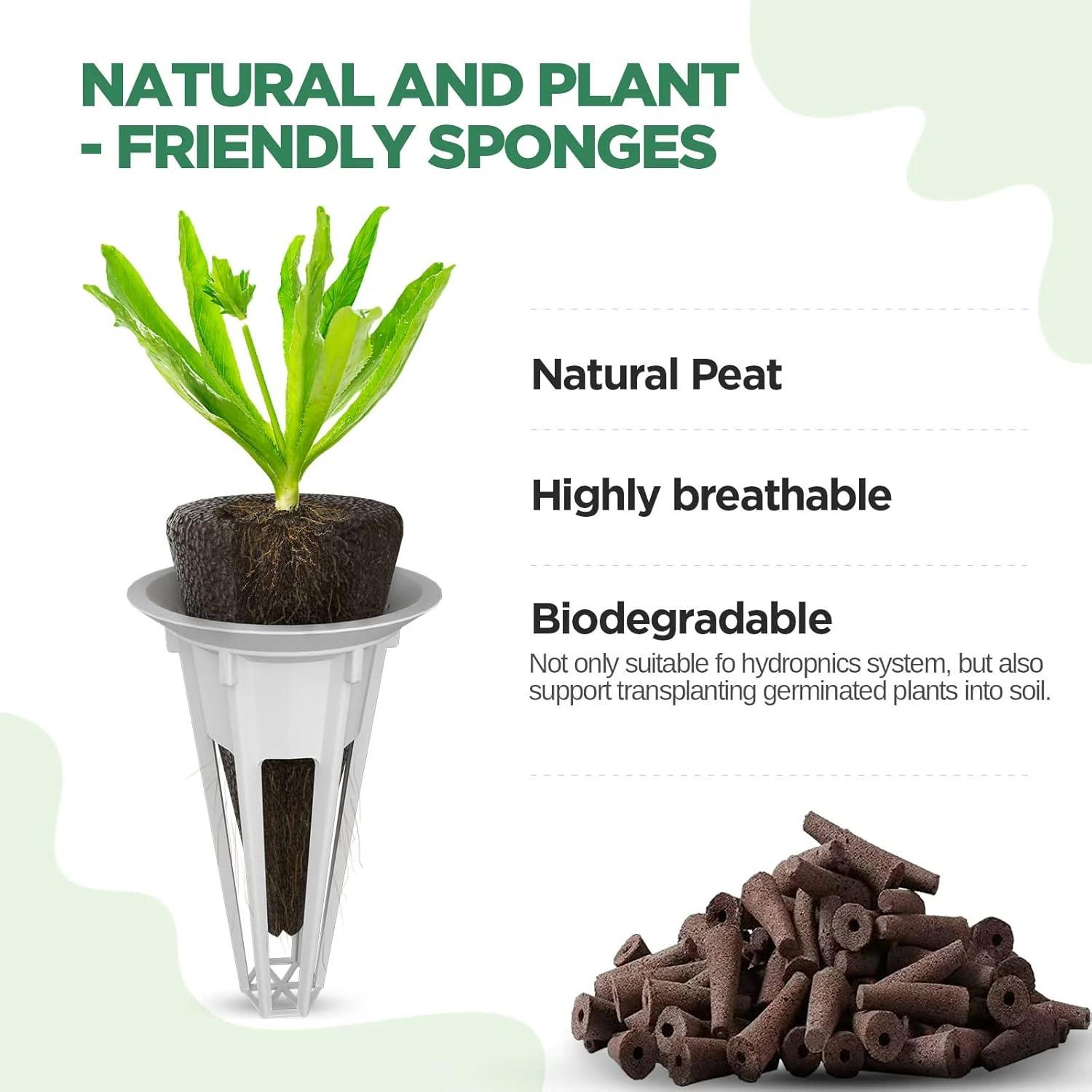 Kit Hidropónico LetPot 172 Piezas con Esponjas y Nutrientes