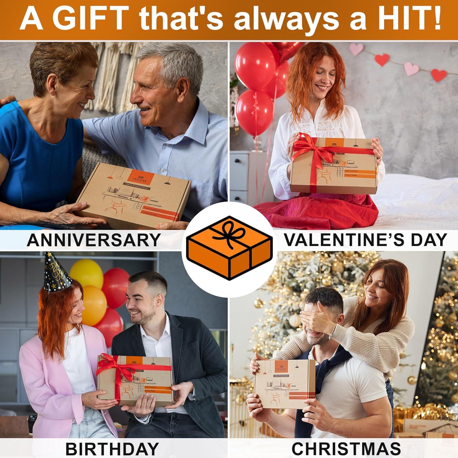 Estación de Carga y Organizador de Madera Teslyar