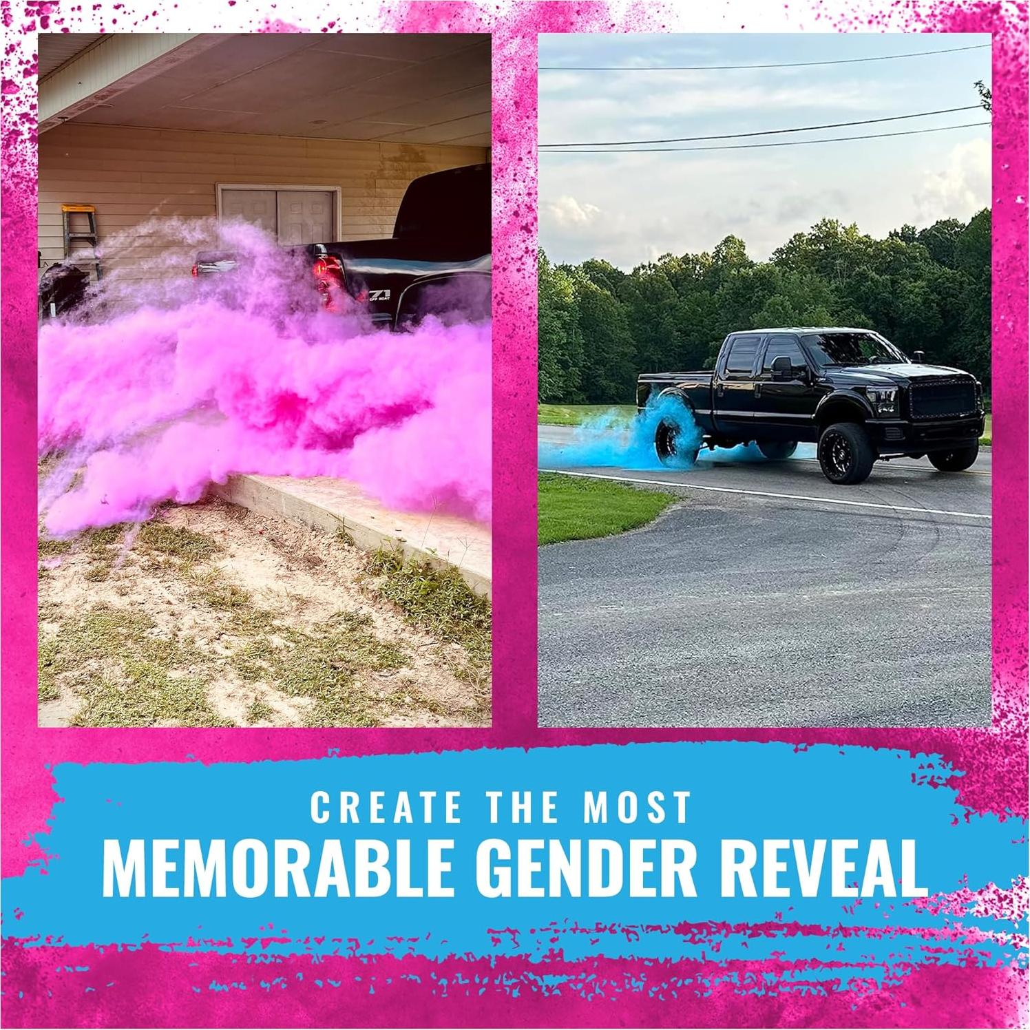 Polvo de Revelación de Género Color Blaze - 0,91 kg Rosa y Azul