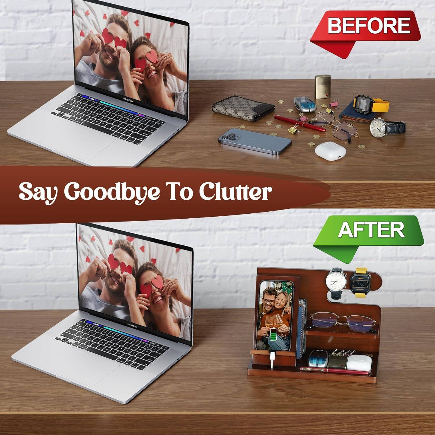 Estación de Acoplamiento de Madera PRINLUCK para Teléfonos