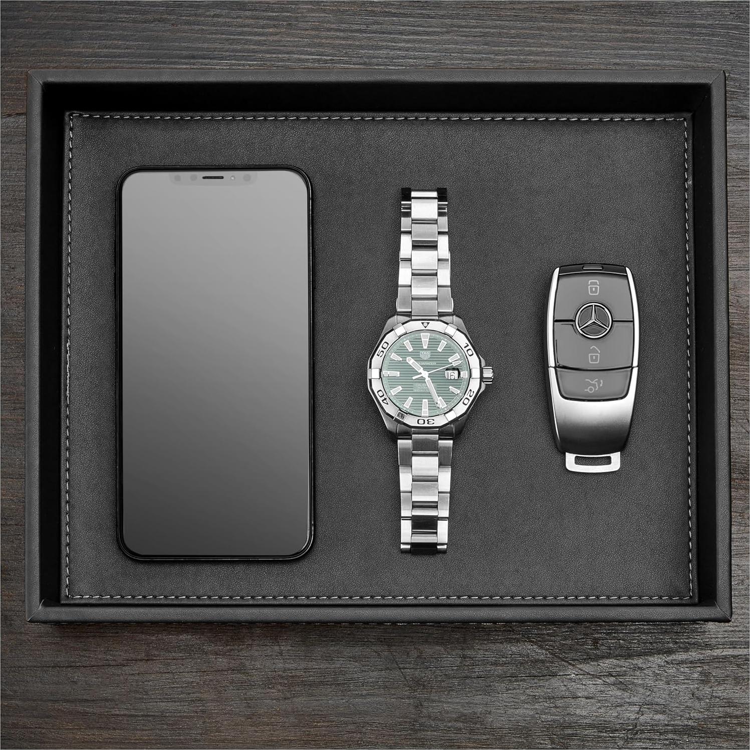 Bandeja de Valet de Cuero GALLAWAY para Hombres - Negro