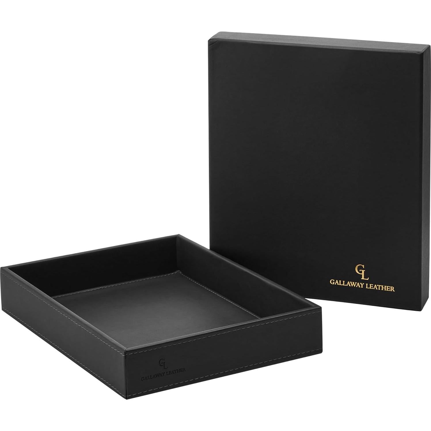 Bandeja de Valet de Cuero GALLAWAY para Hombres - Negro