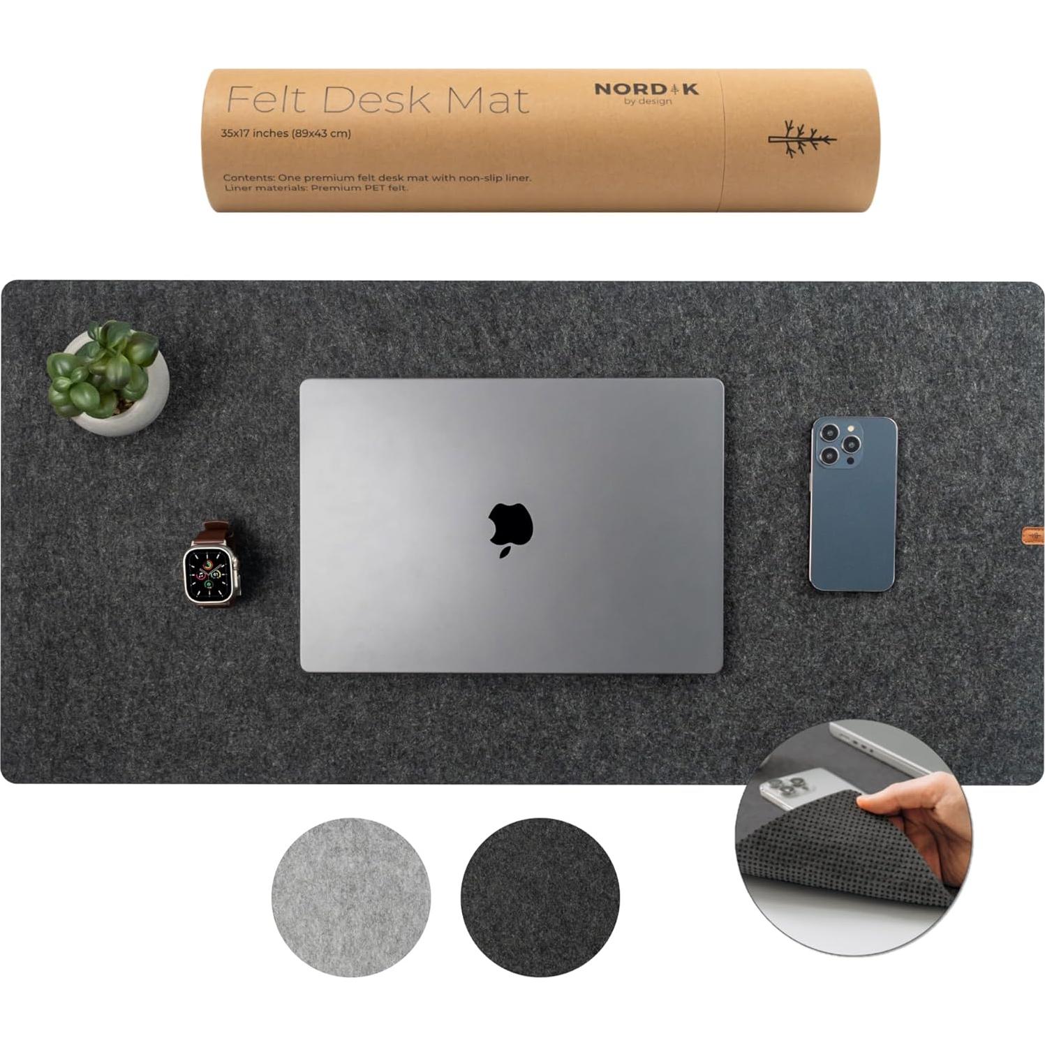 Bandeja de Valet y Alfombrilla de Escritorio Fieltro Nordik