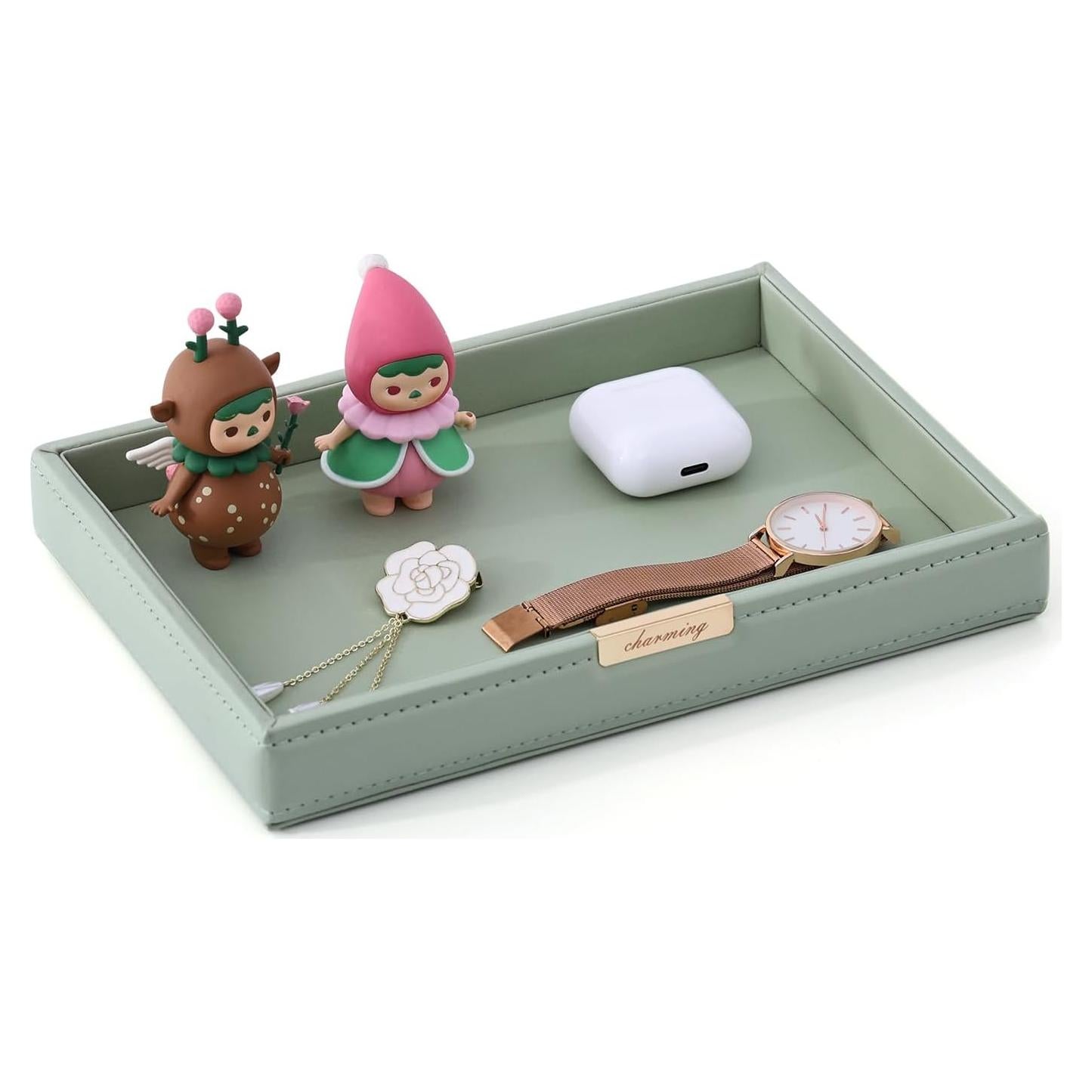 Bandeja Organizadora de Joyería CASEGRACE Verde 23x16 cm