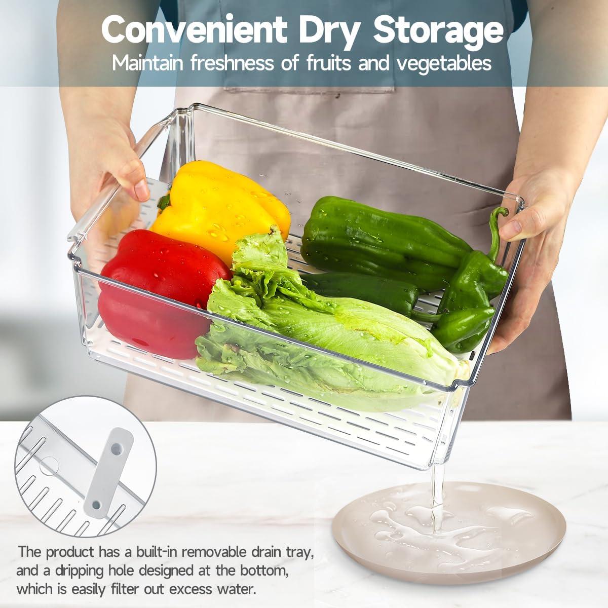 14 Organizadores de Refrigerador NISILIN Apilables BPA Libre