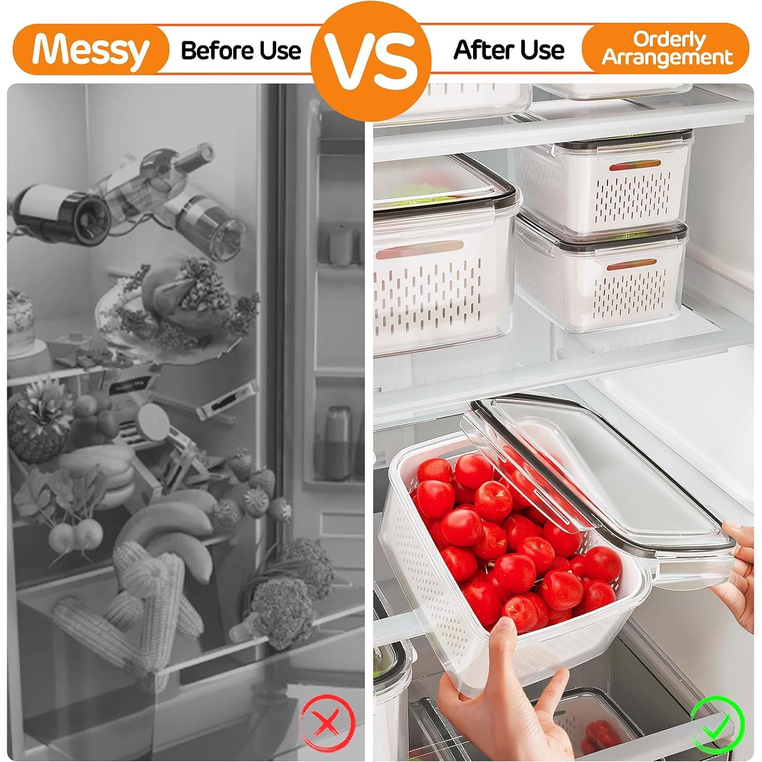 Contenedores de Almacenamiento Winproper 5 Piezas 4 en 1