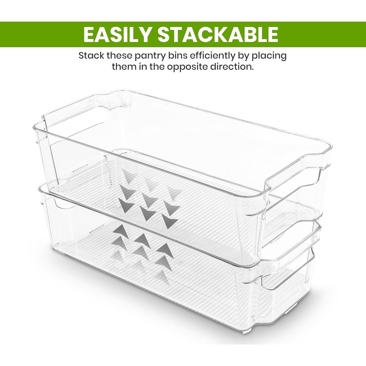 Contenedores Organizadores Utopia Home 8 Piezas 31.5x15.7x8.9cm