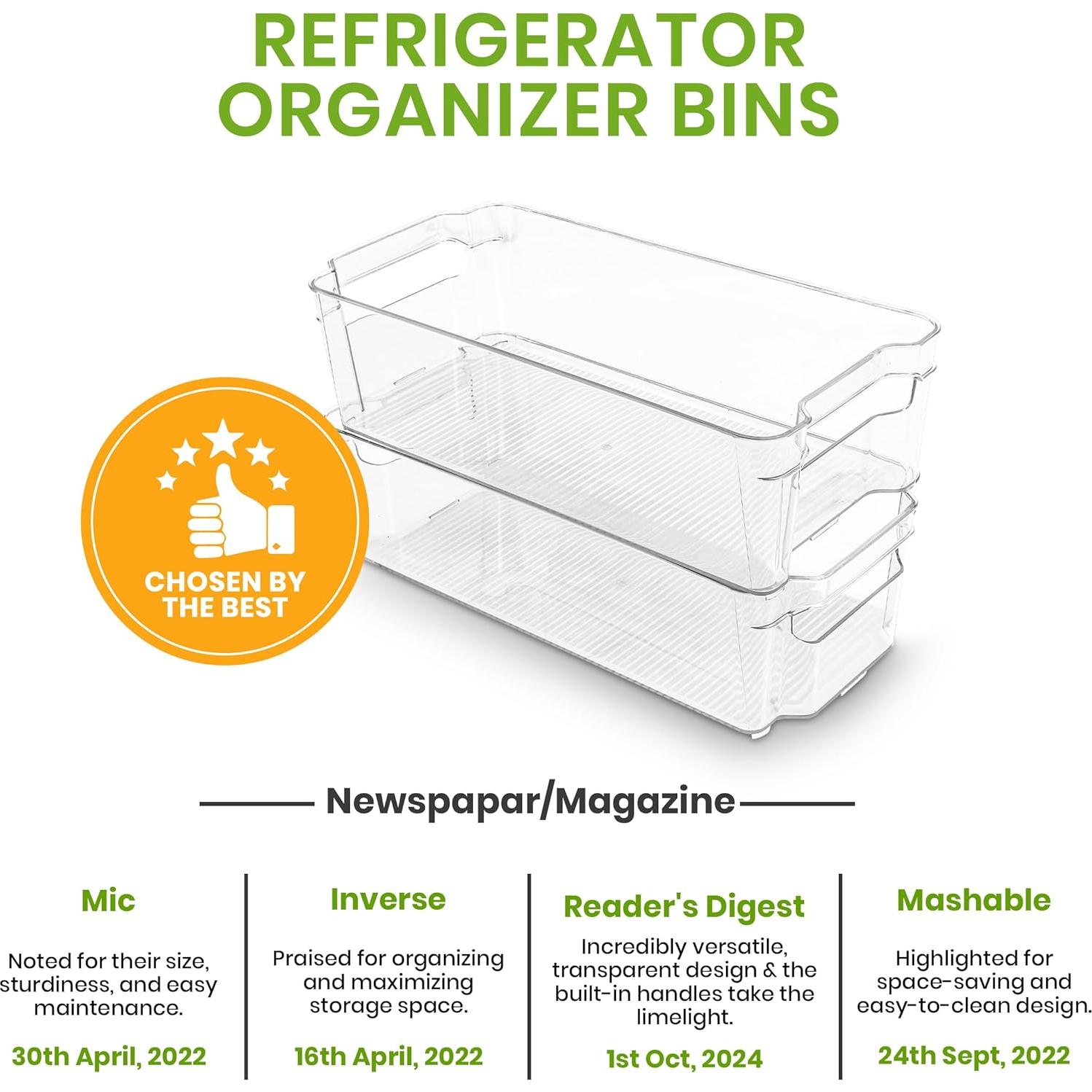 Contenedores Organizadores Utopia Home 8 Piezas 31.5x15.7x8.9cm