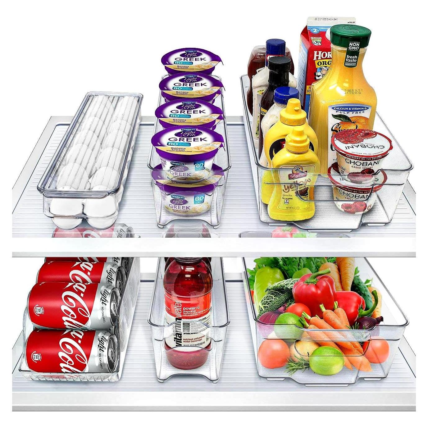 Organizadores de Refrigerador Sorbus 6 Piezas Apilables BPA Free