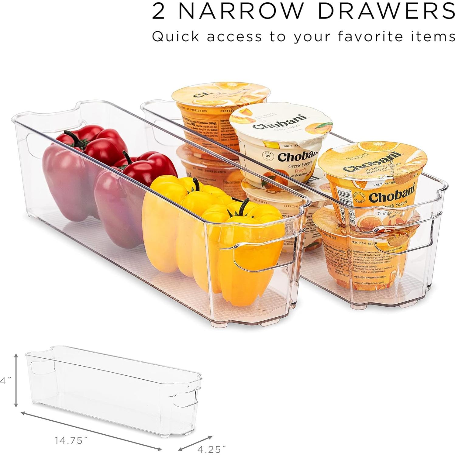 Organizadores de Refrigerador Sorbus 6 Piezas Apilables BPA Free