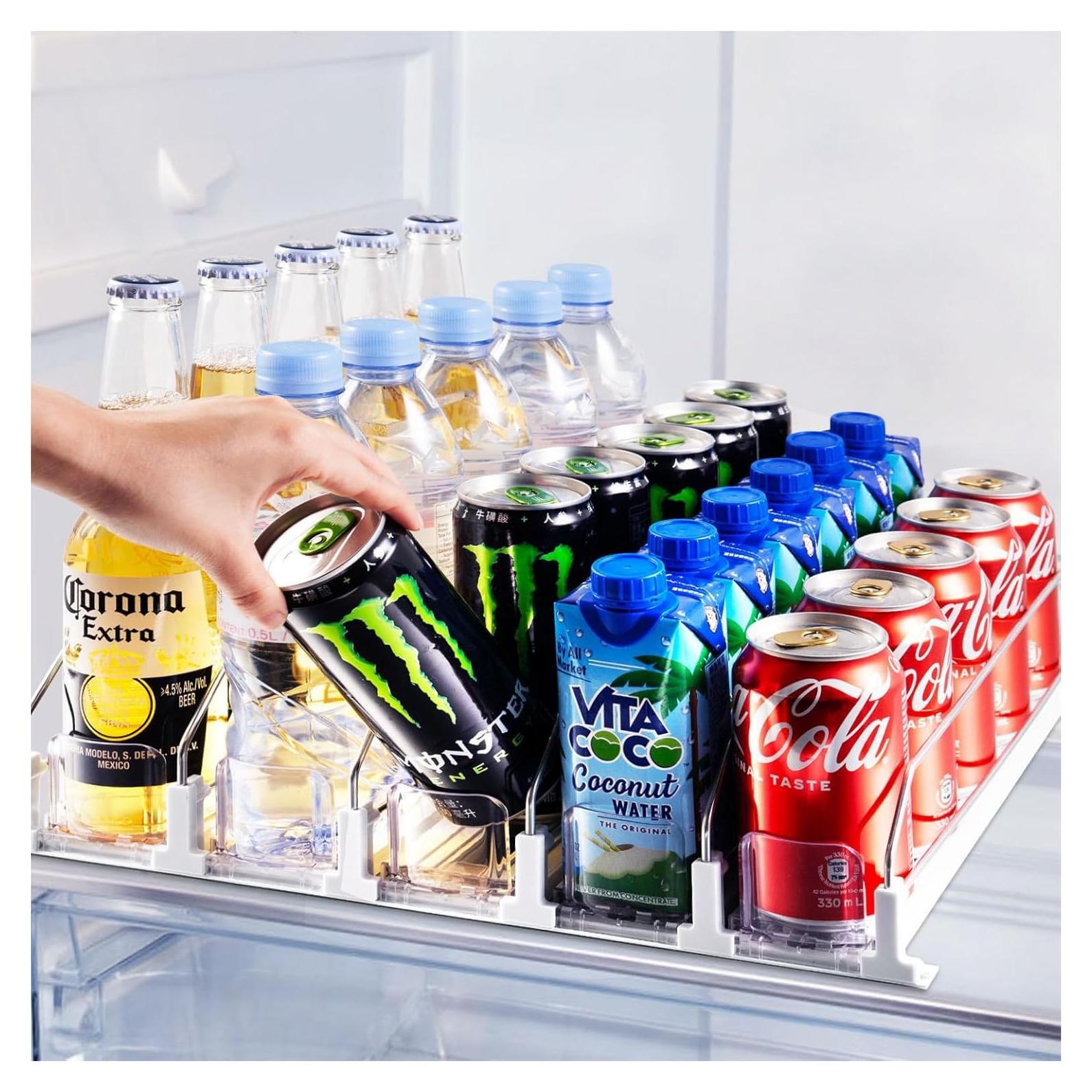 Organizador de Bebidas para Nevera 25 Latas 5 Filas