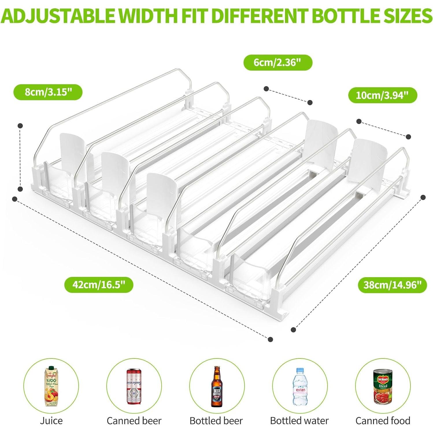 Organizador de Bebidas para Nevera 25 Latas 5 Filas