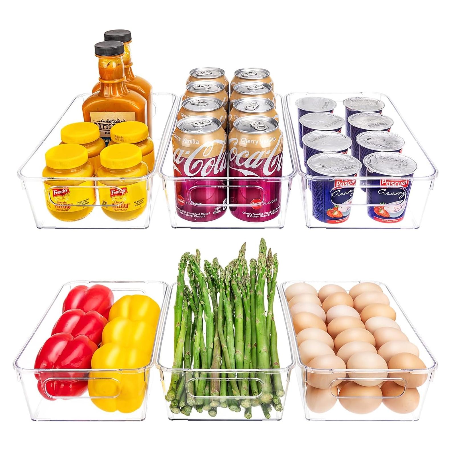 Juego de 6 Contenedores Organizadores JSL para Refrigerador