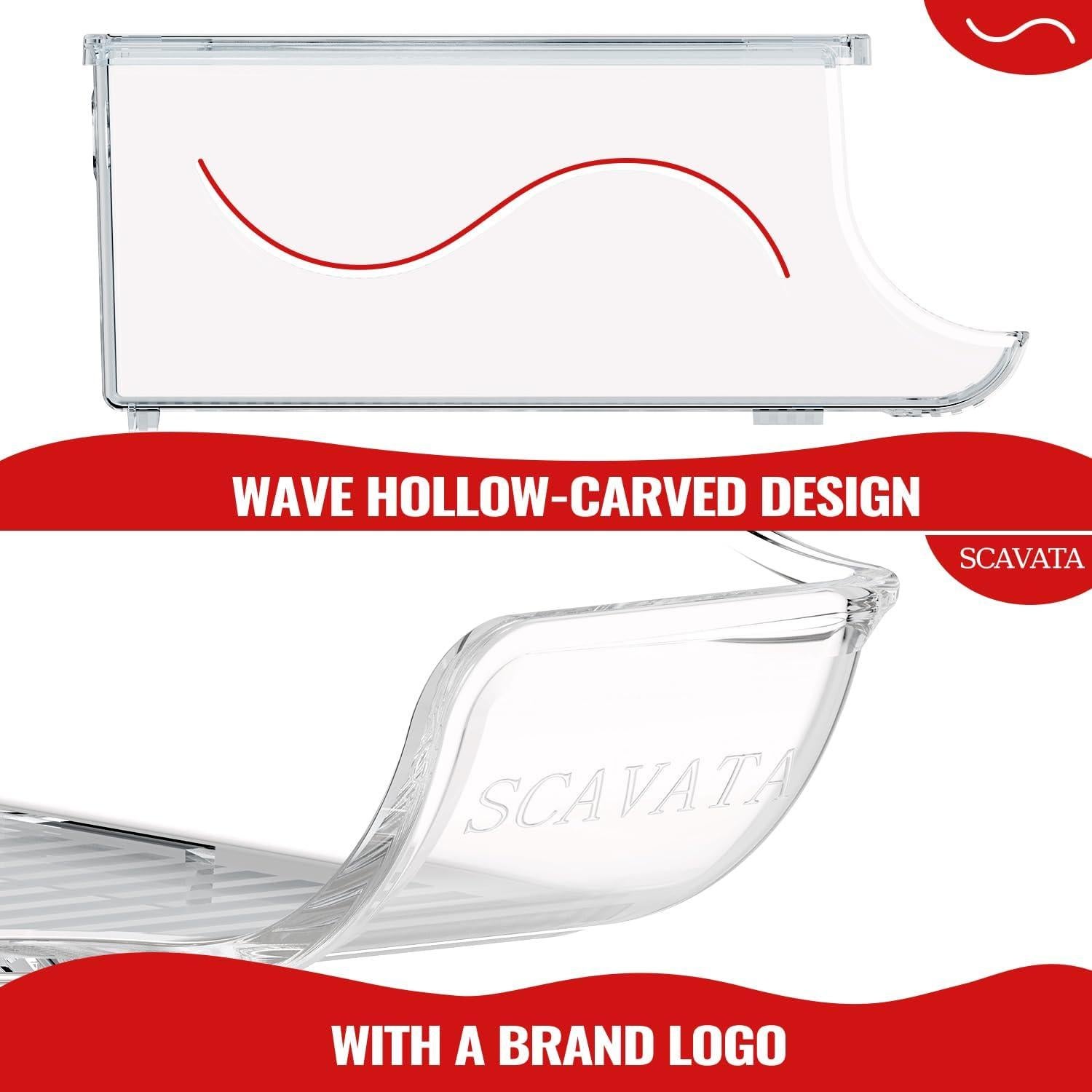 Organizador Apilable para Refrigerador 10 Latas Transparente