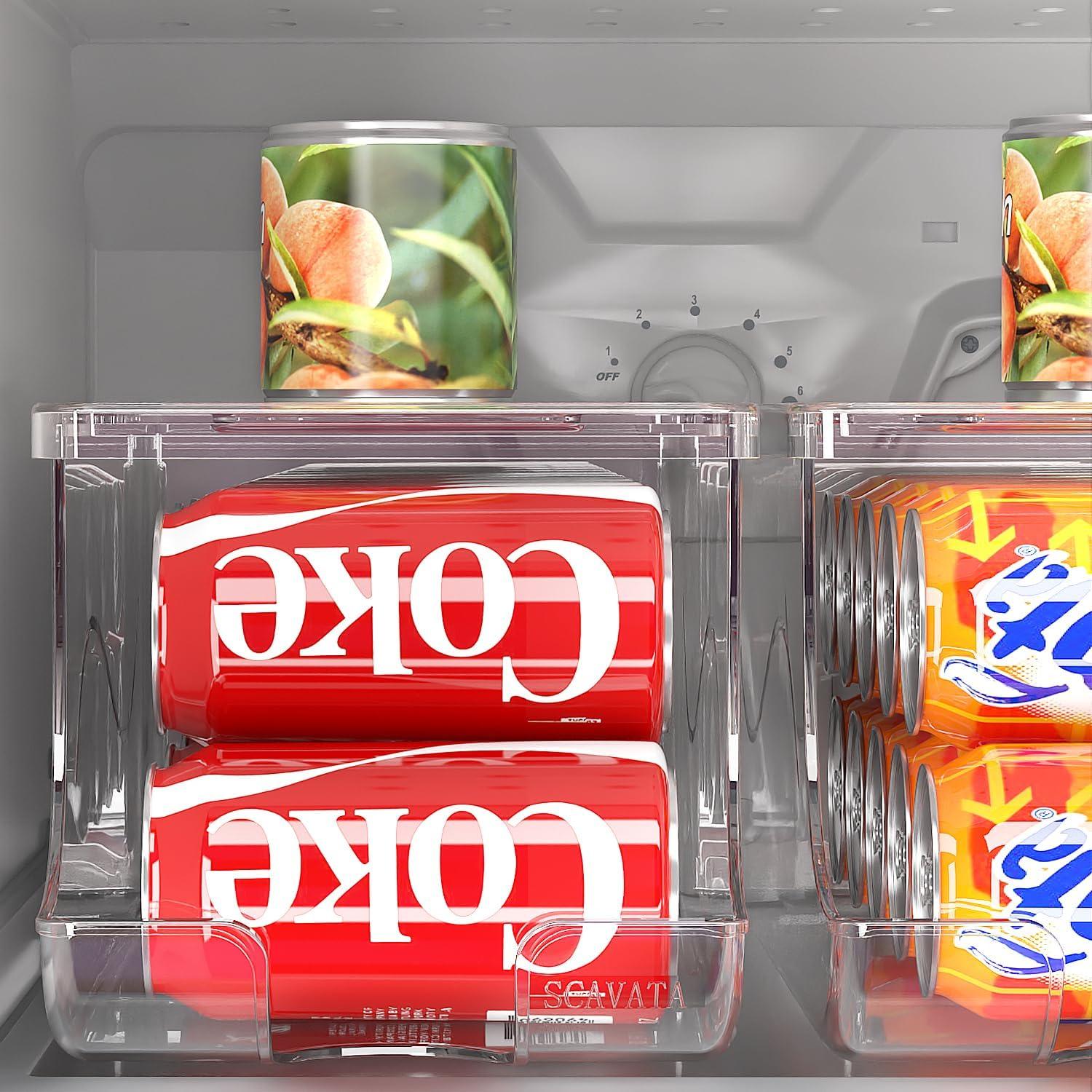 Organizador Apilable para Refrigerador 10 Latas Transparente