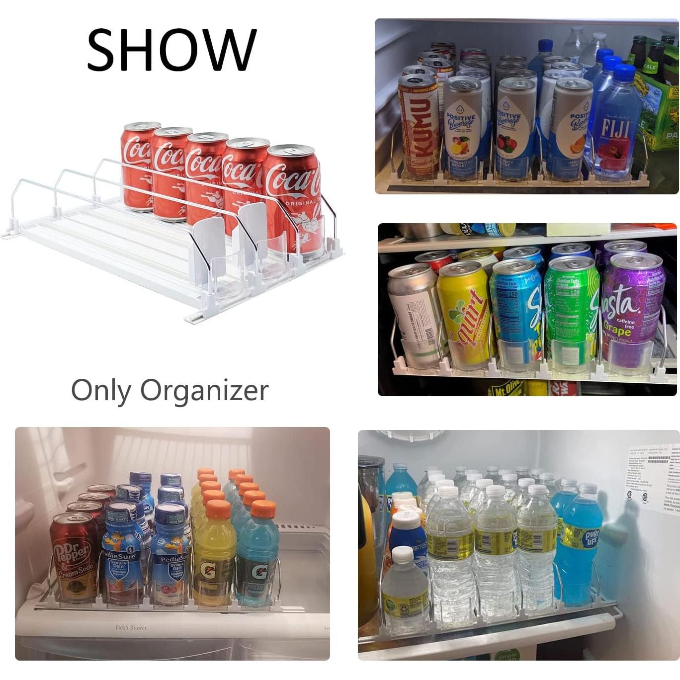 Organizador de Bebidas para Nevera SZNLZQ Blanco 38cm 15 Latas