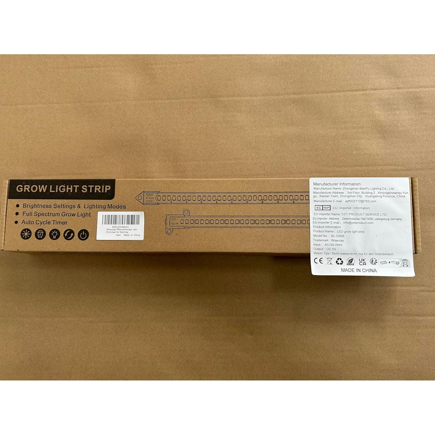 Luz de Crecimiento Wiaxulay 2 Paquetes LED 6000K 5 Brillos