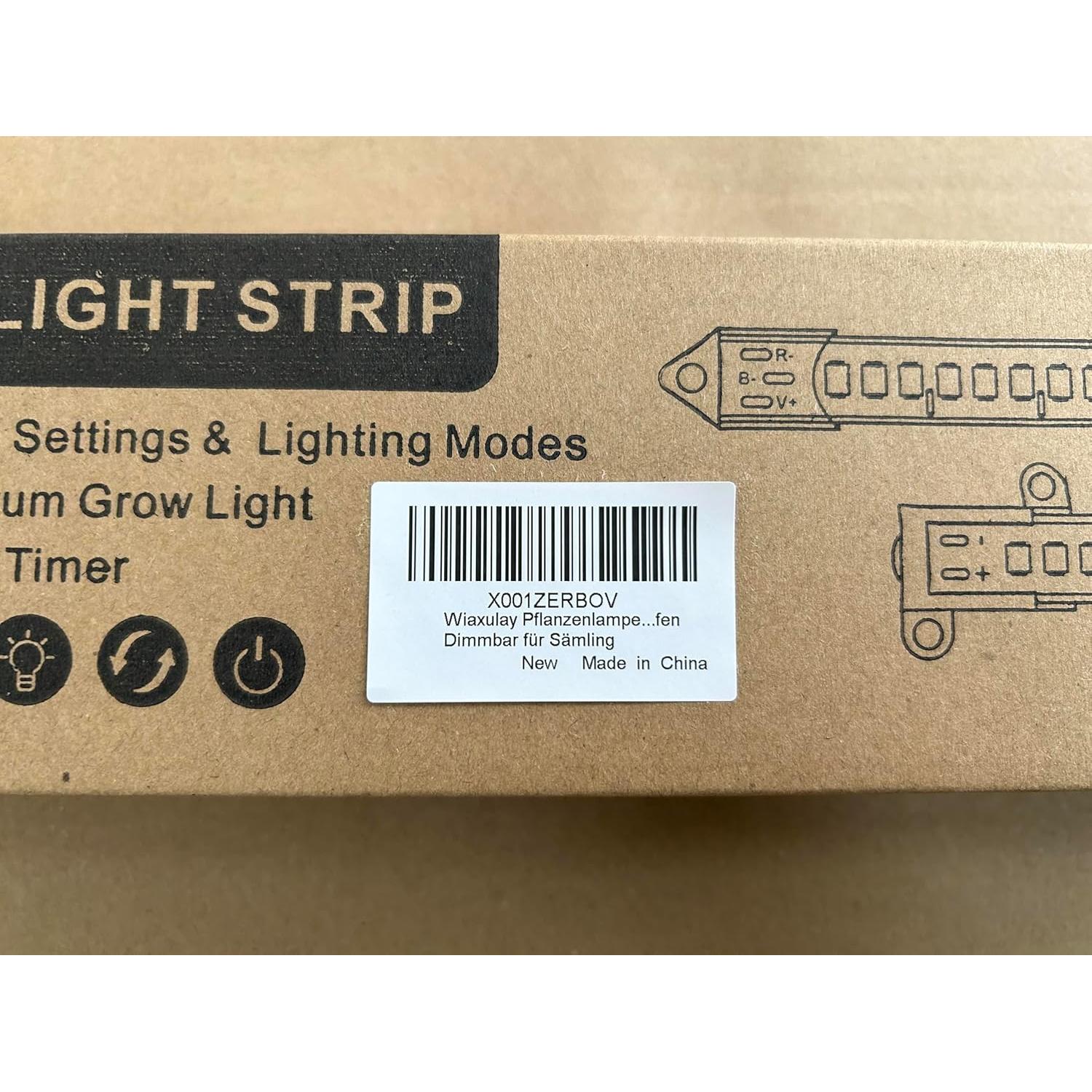 Luz de Crecimiento Wiaxulay 2 Paquetes LED 6000K 5 Brillos