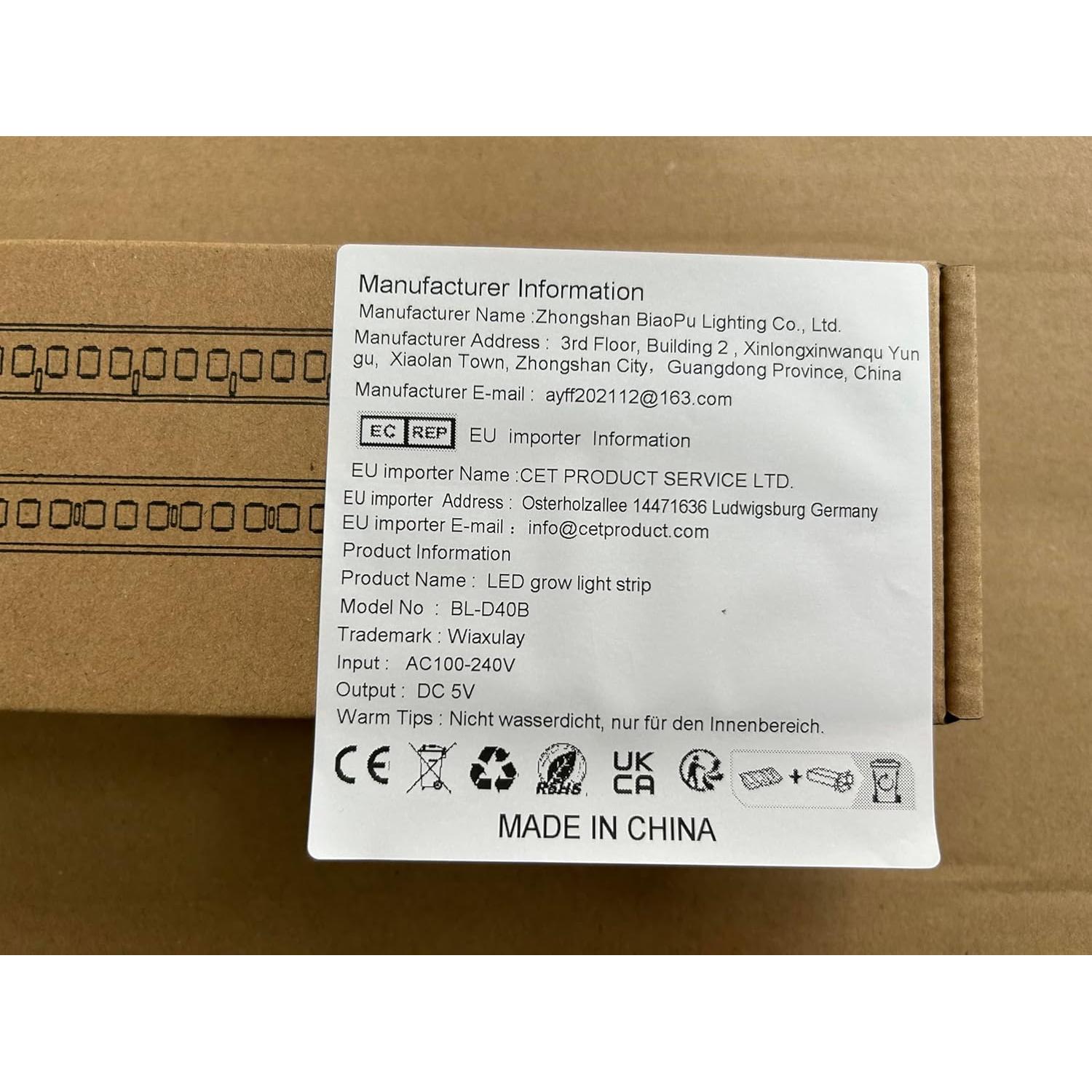 Luz de Crecimiento Wiaxulay 2 Paquetes LED 6000K 5 Brillos