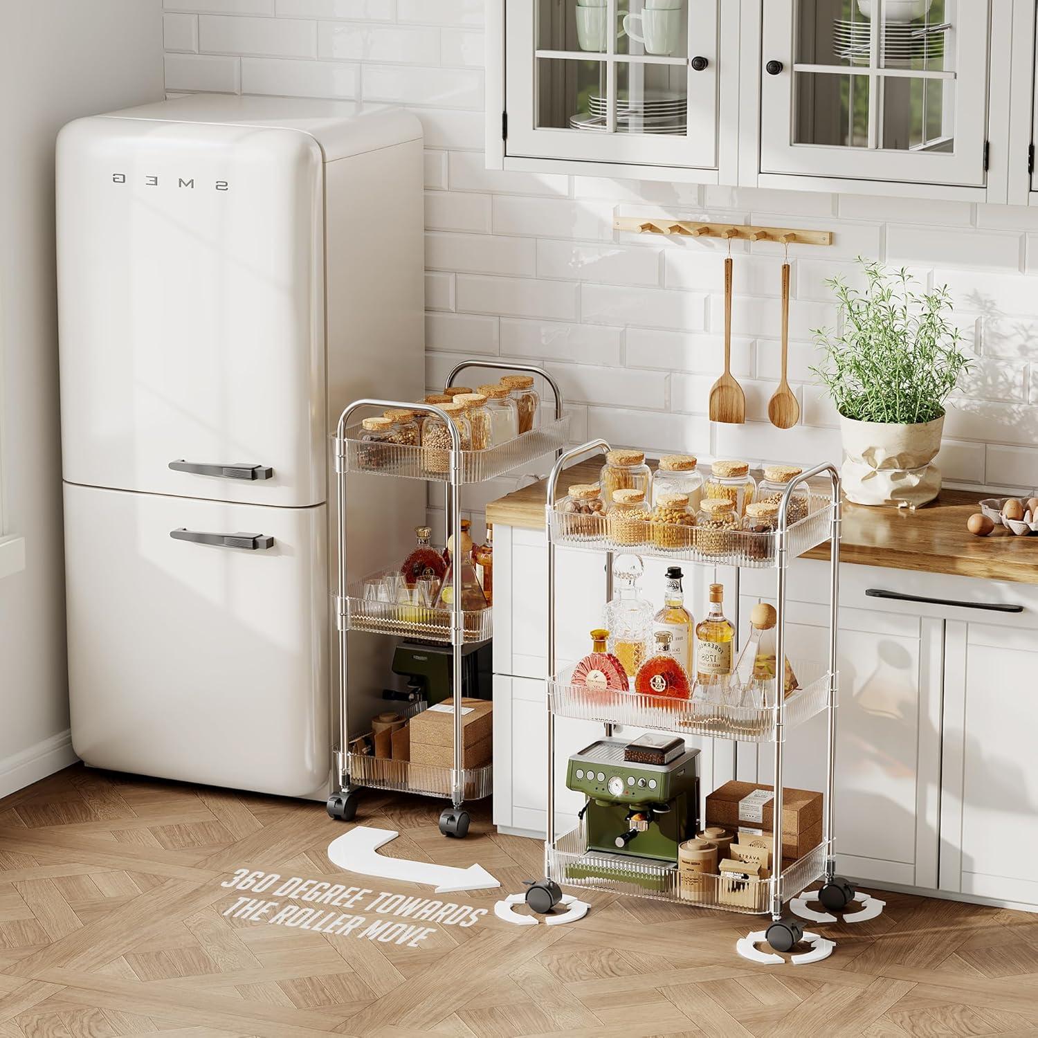 Carro Rodante de 3 Niveles STARLATTA Transparente 1,62 kg