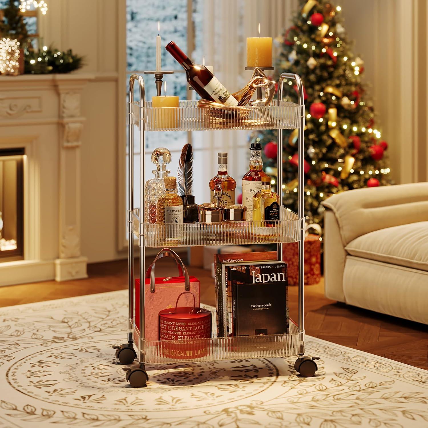 Carro Rodante de 3 Niveles STARLATTA Transparente 1,62 kg