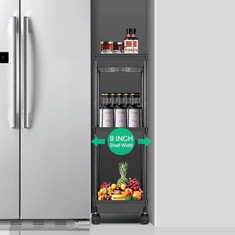 Carro de Almacenamiento Móvil Sooyee 4 Niveles Negro