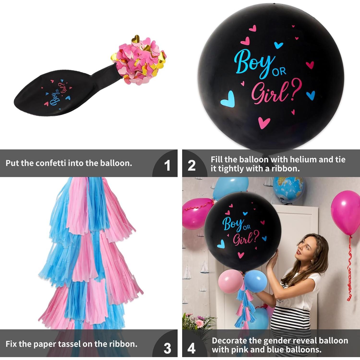 Kit de Globos Revelación de Género 16 Piezas SERONLINE