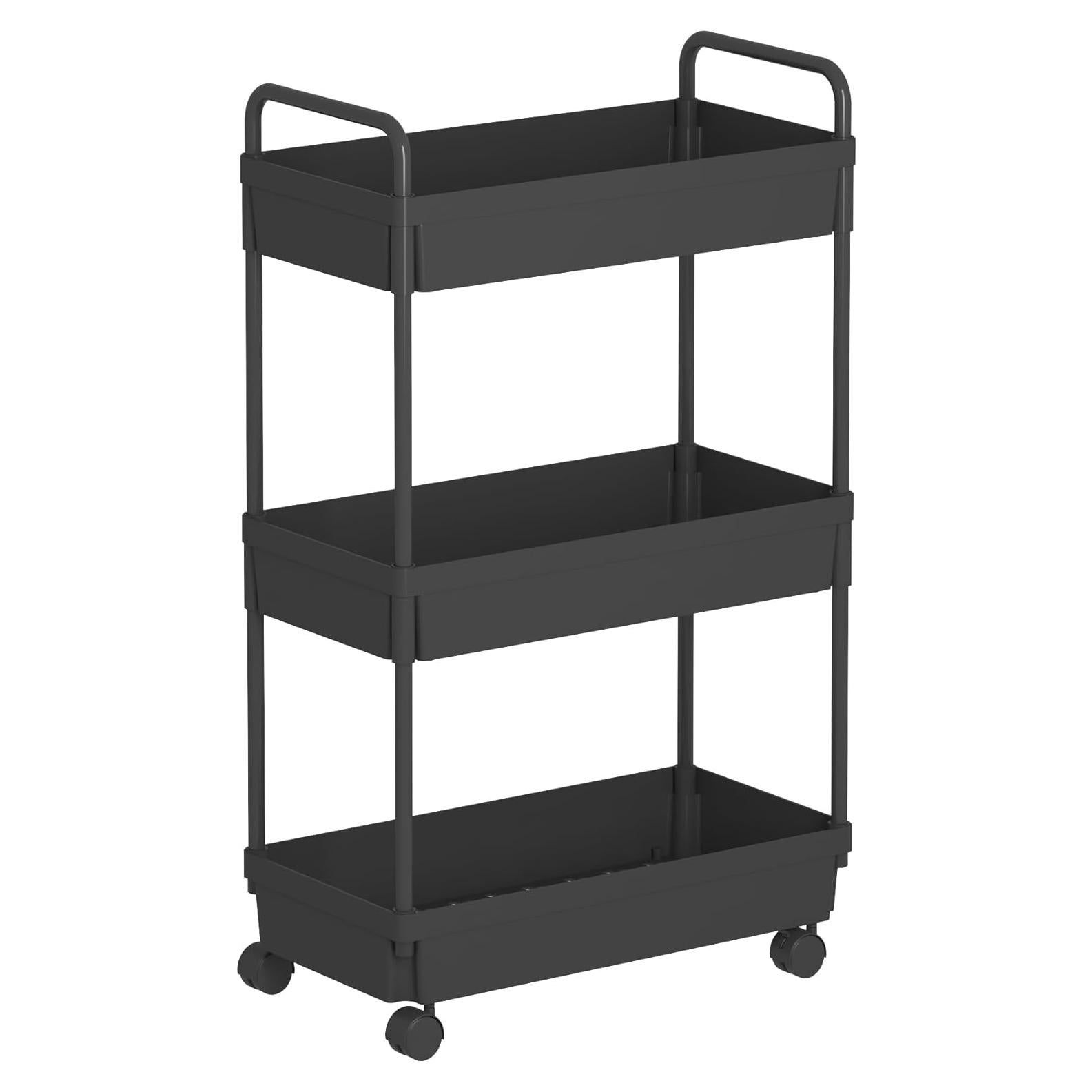 Carro de Almacenamiento Buzowruil 3 Niveles Negro