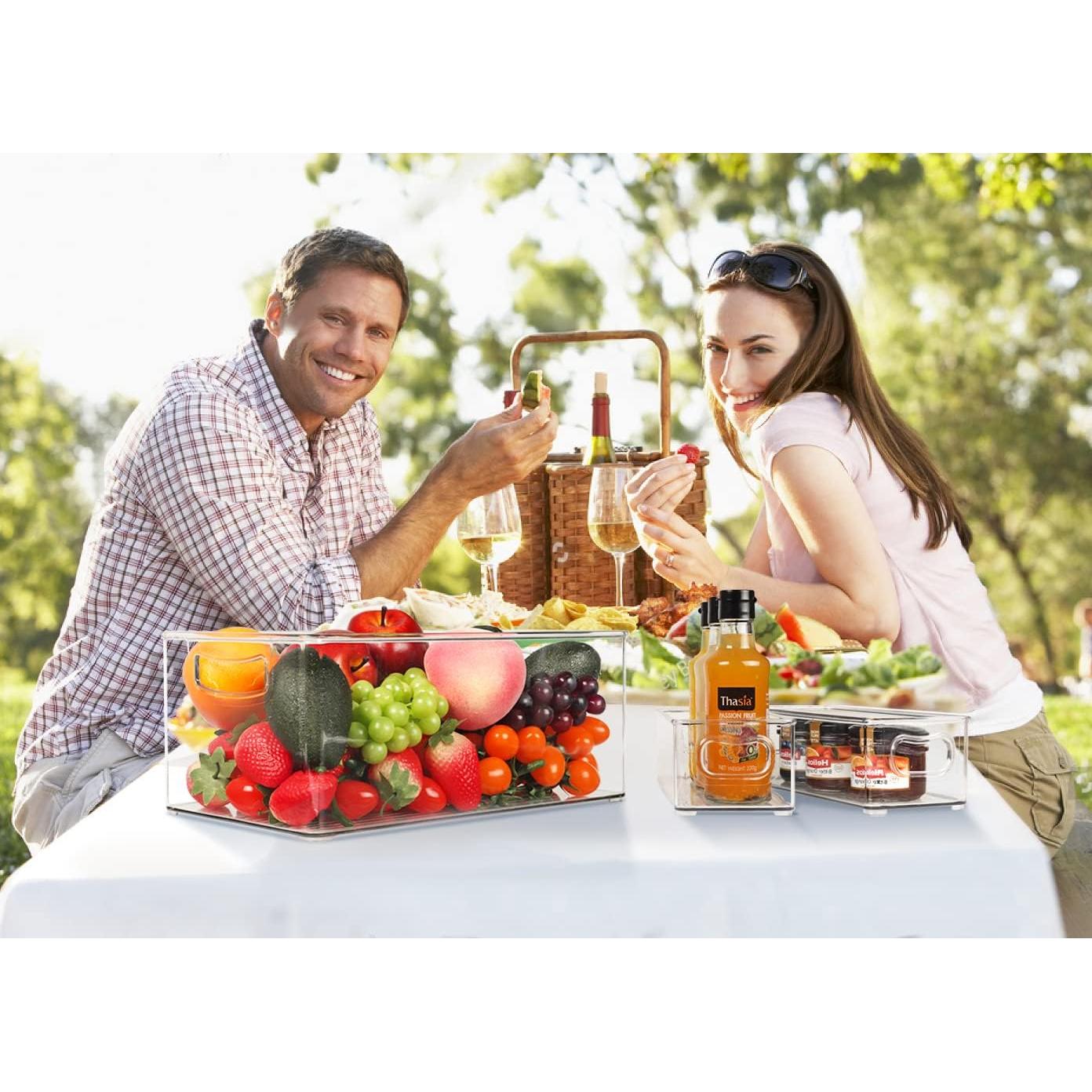 Hudgan 8 Organizadores Apilables Transparentes para Cocina