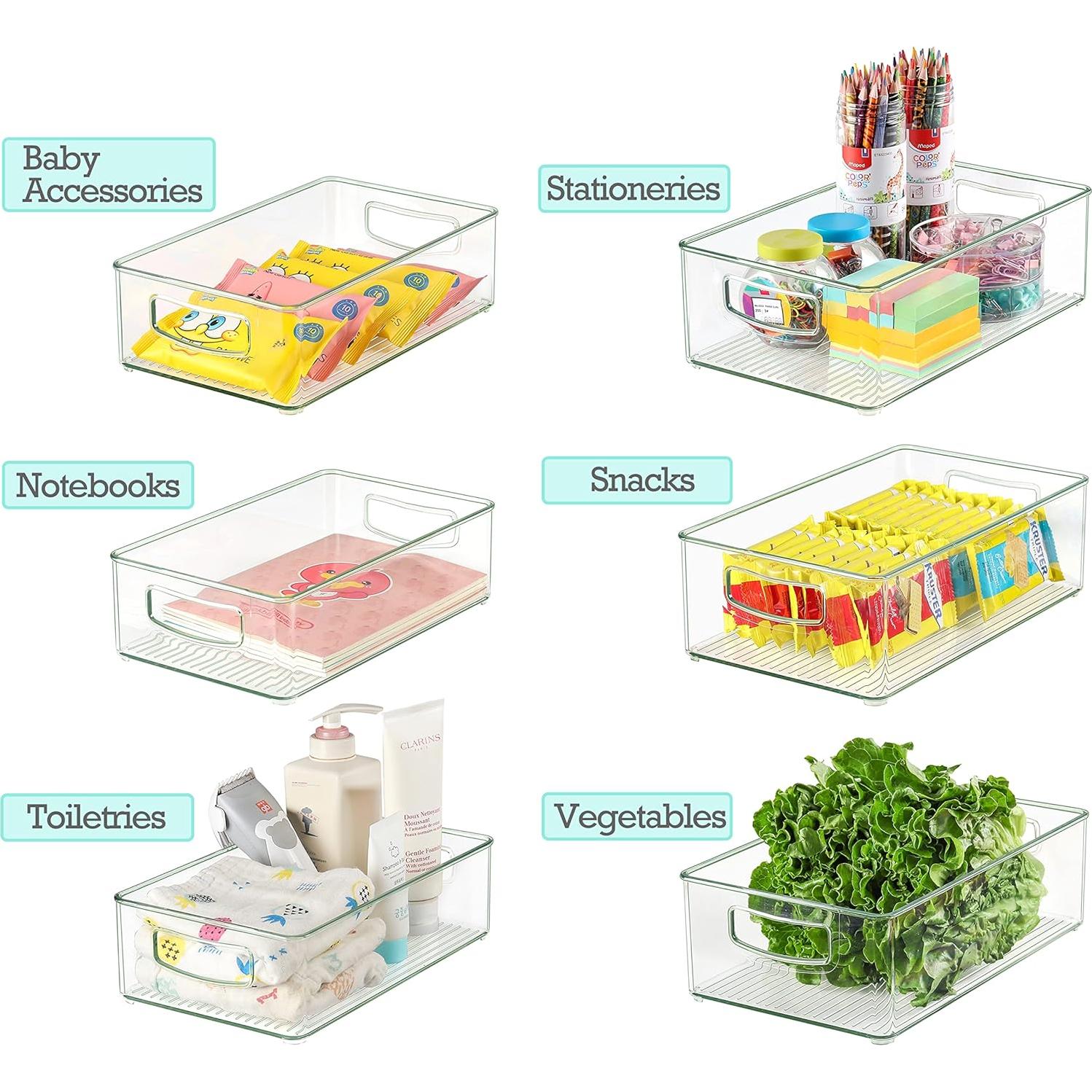 Organizadores de Nevera Apilables Heyuzb - 8 Piezas 27x9x11cm