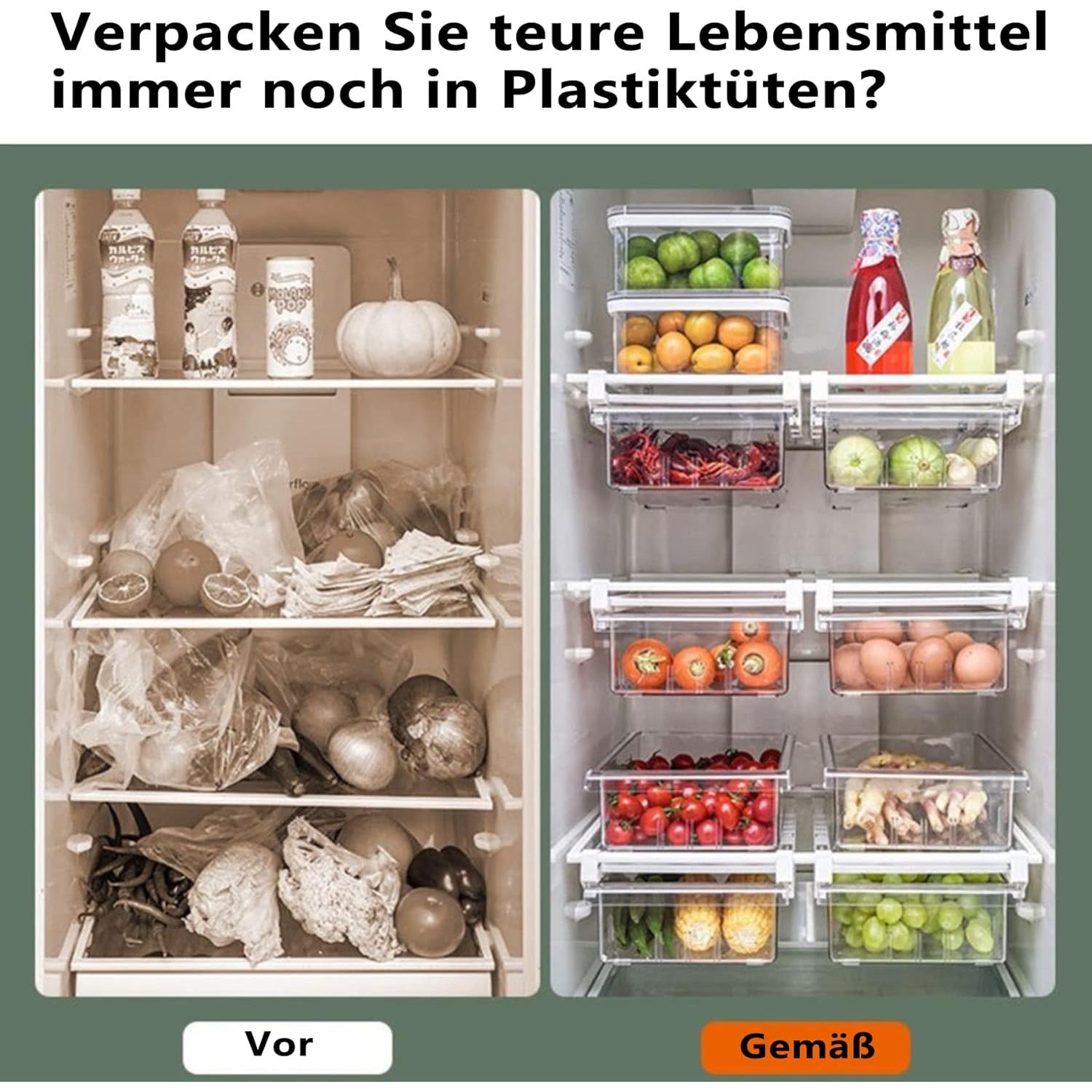 Organizador de Cajones para Refrigerador YekouMax 29.97x20.32 cm