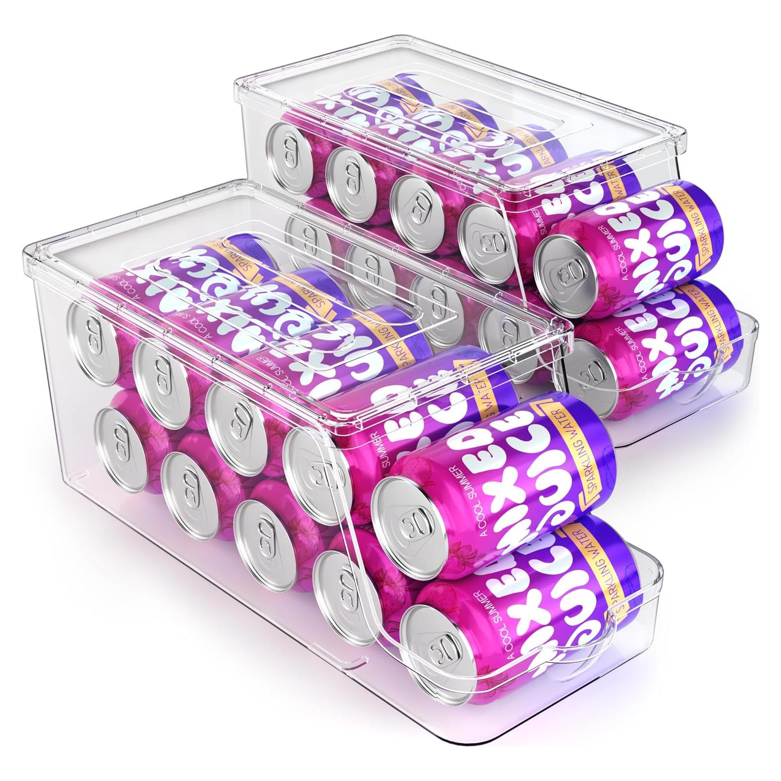 Dispensador de Latas de Soda Apilable Theaoo Set de 2