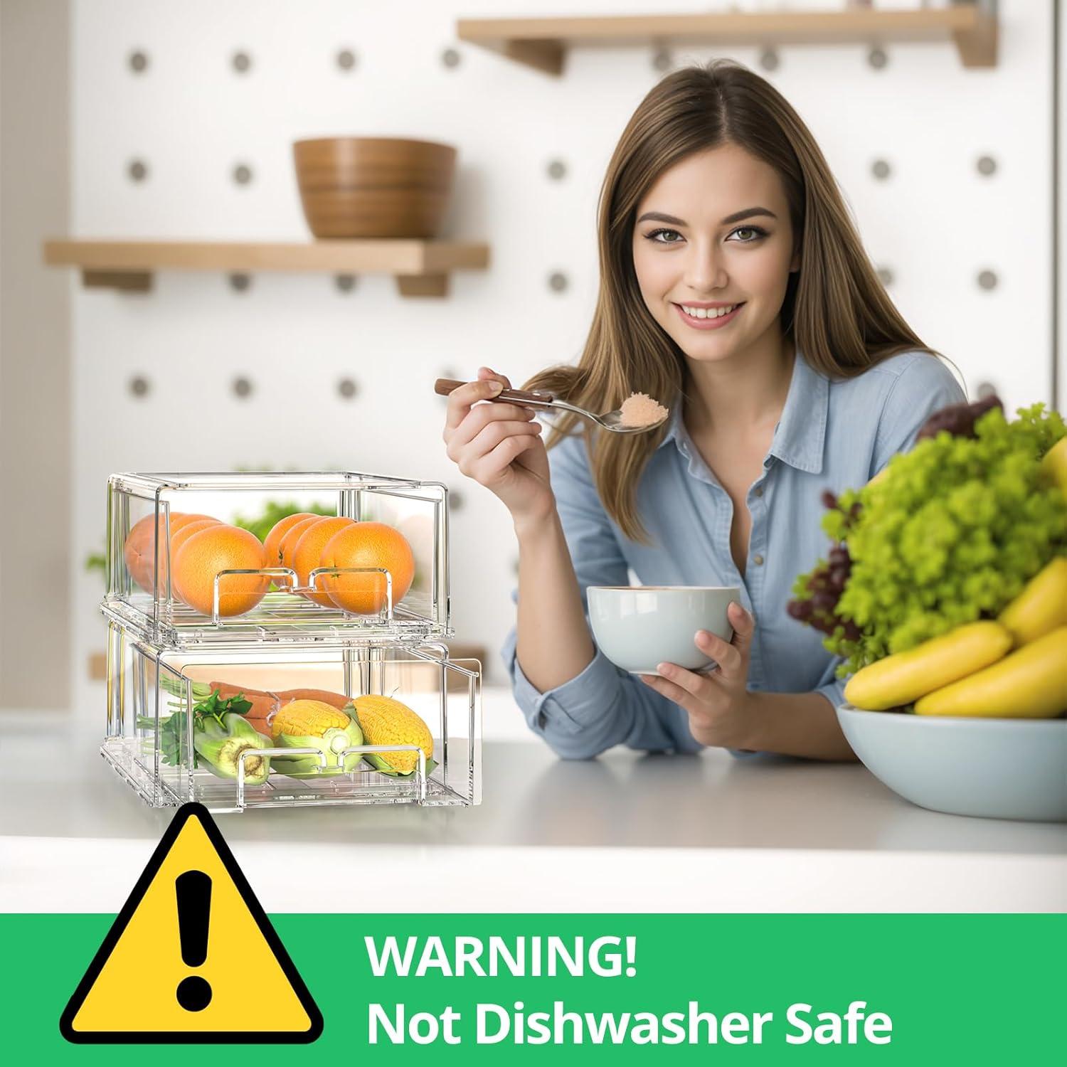 Cajones Organizadores para Refrigerador Damynuo 2 Piezas