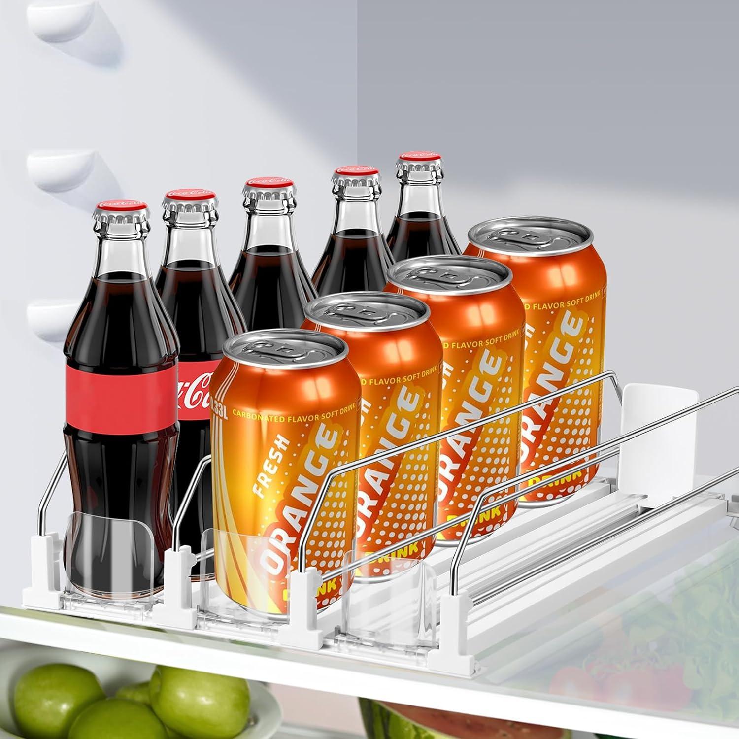 Organizador de Bebidas asika para Nevera 3 Filas Ajustable