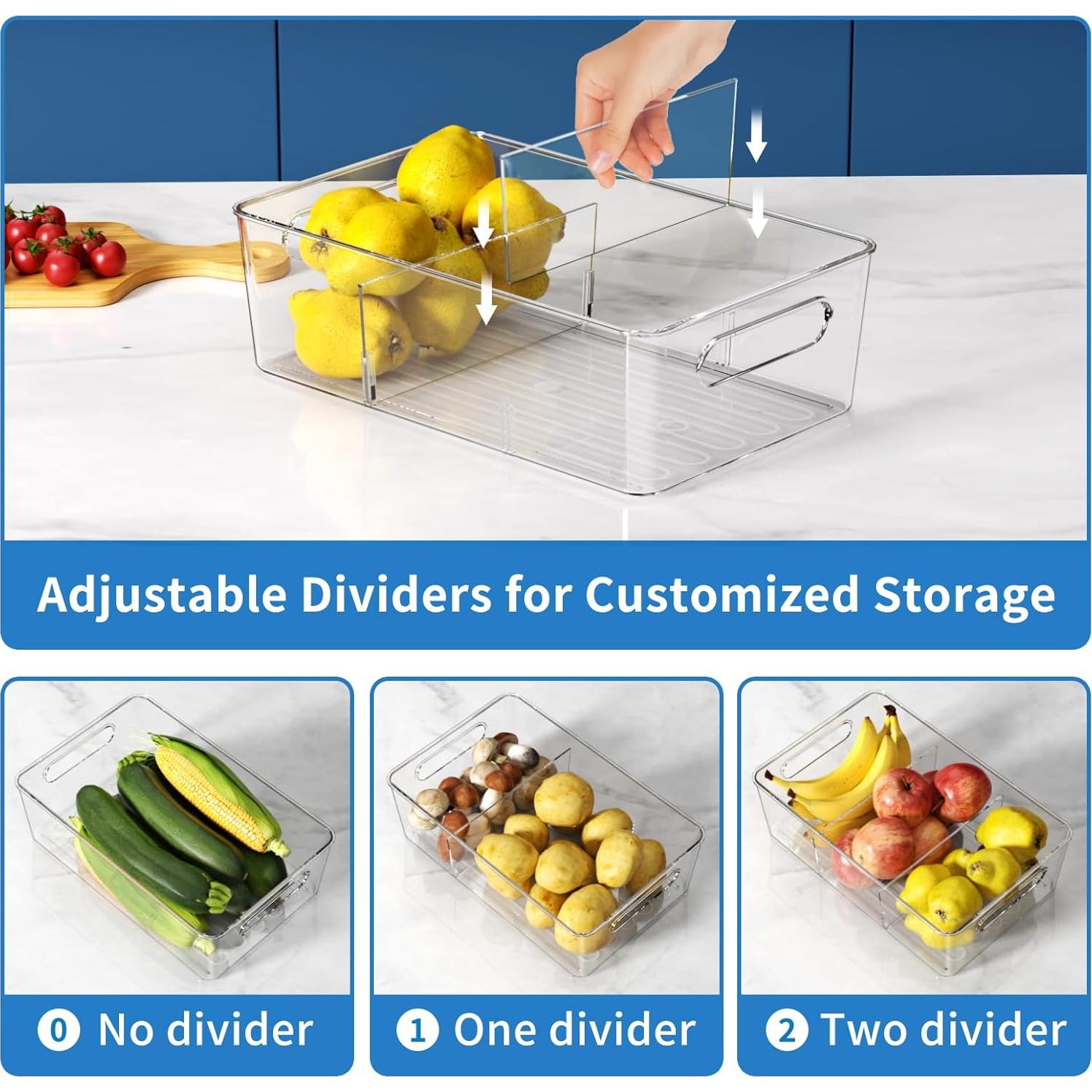 6 Organizadores de Almacenamiento Mpotmiy para Cocina 28,5x18,3 cm