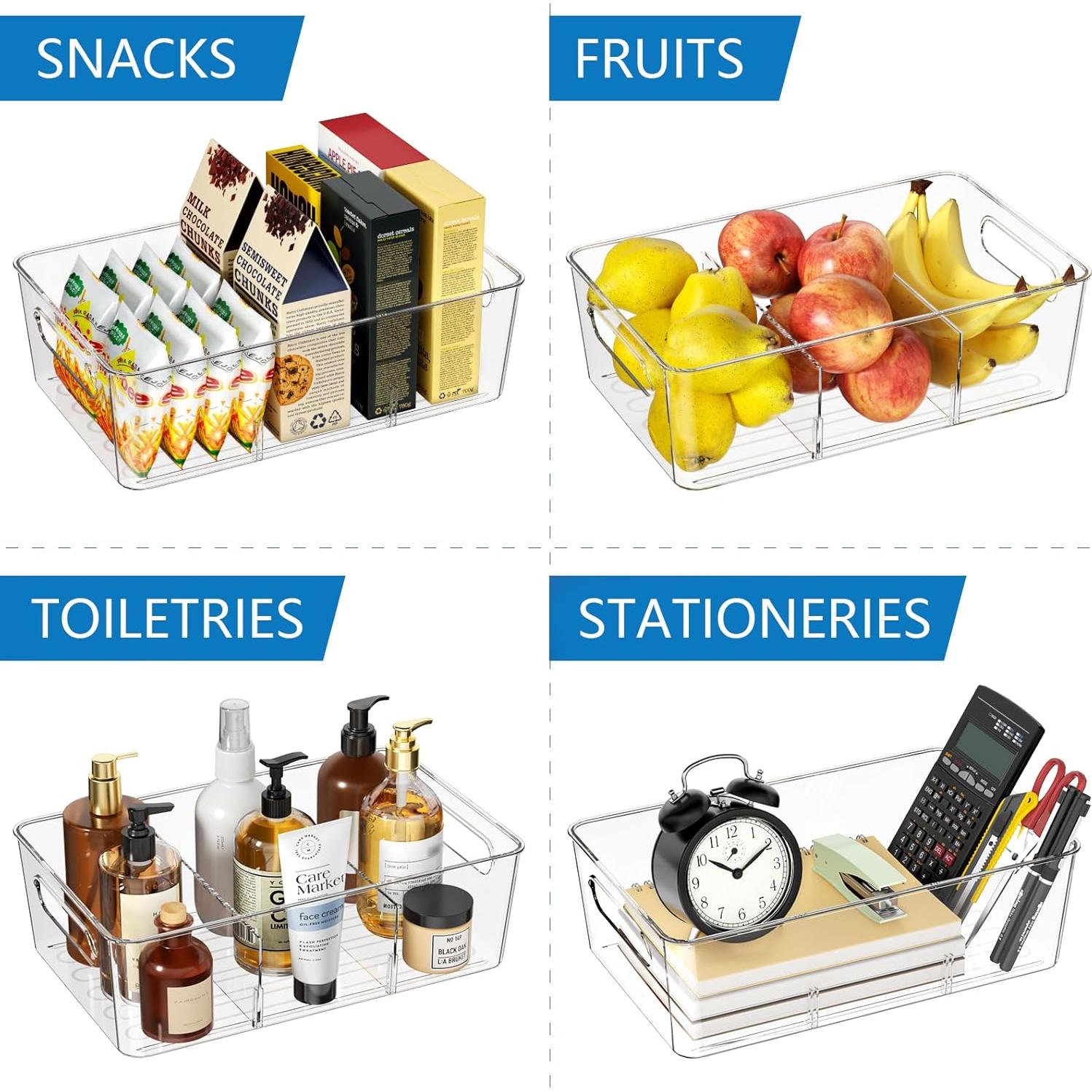 6 Organizadores de Almacenamiento Mpotmiy para Cocina 28,5x18,3 cm