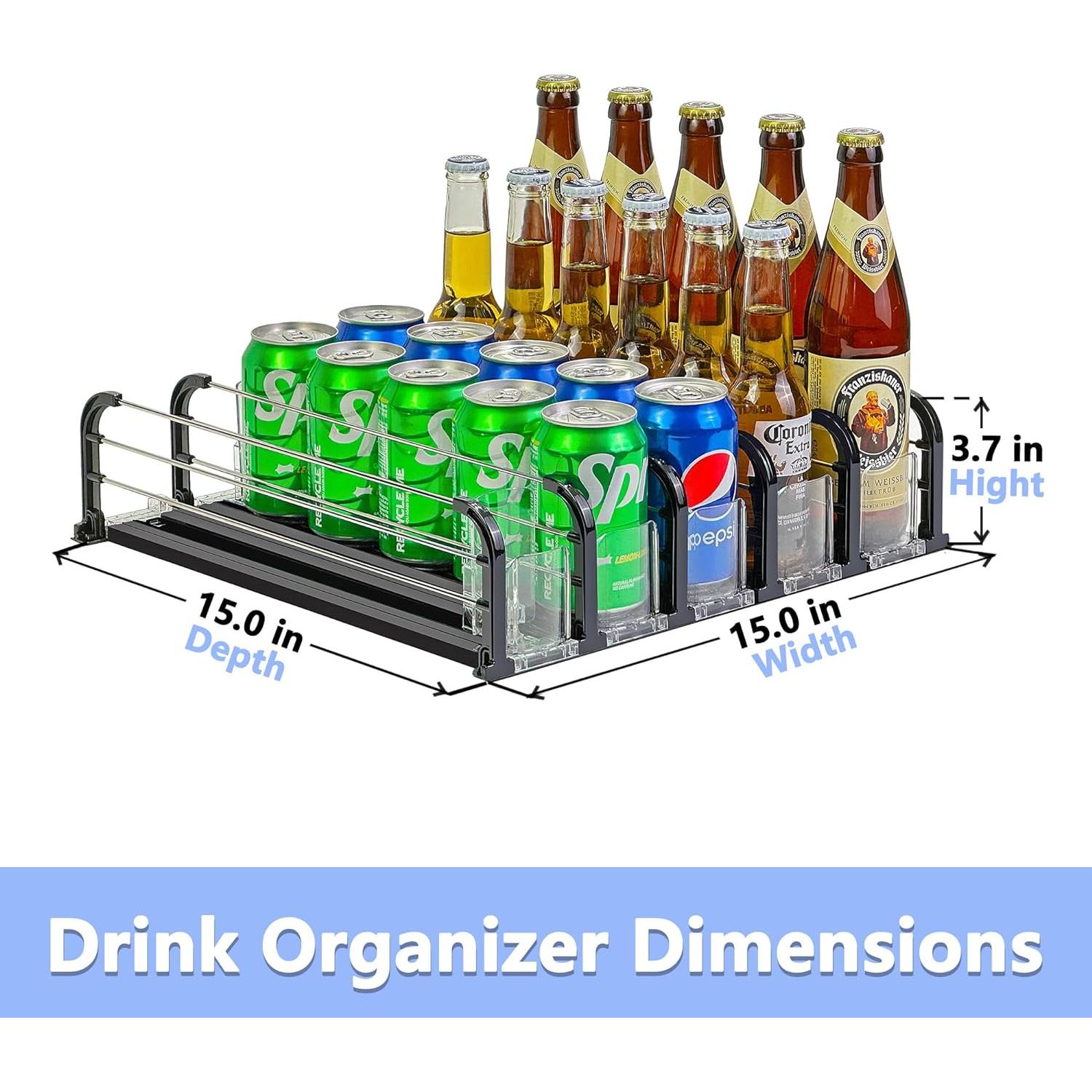 Organizador de Bebidas Yedyoi para Nevera 25 Latas 38x38 cm