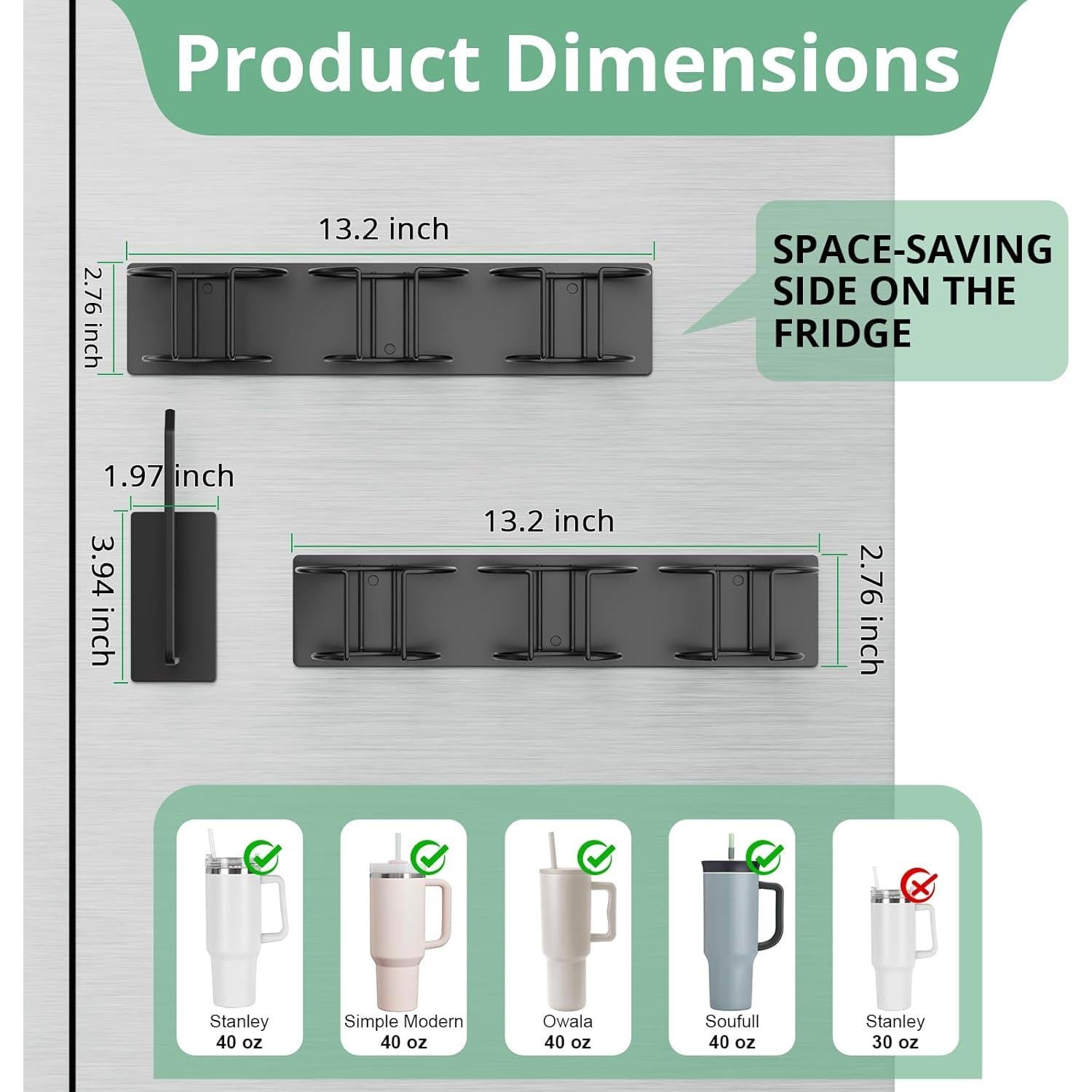 Soporte Magnético para Tazas Stanley 40 oz Arctiiro Negro