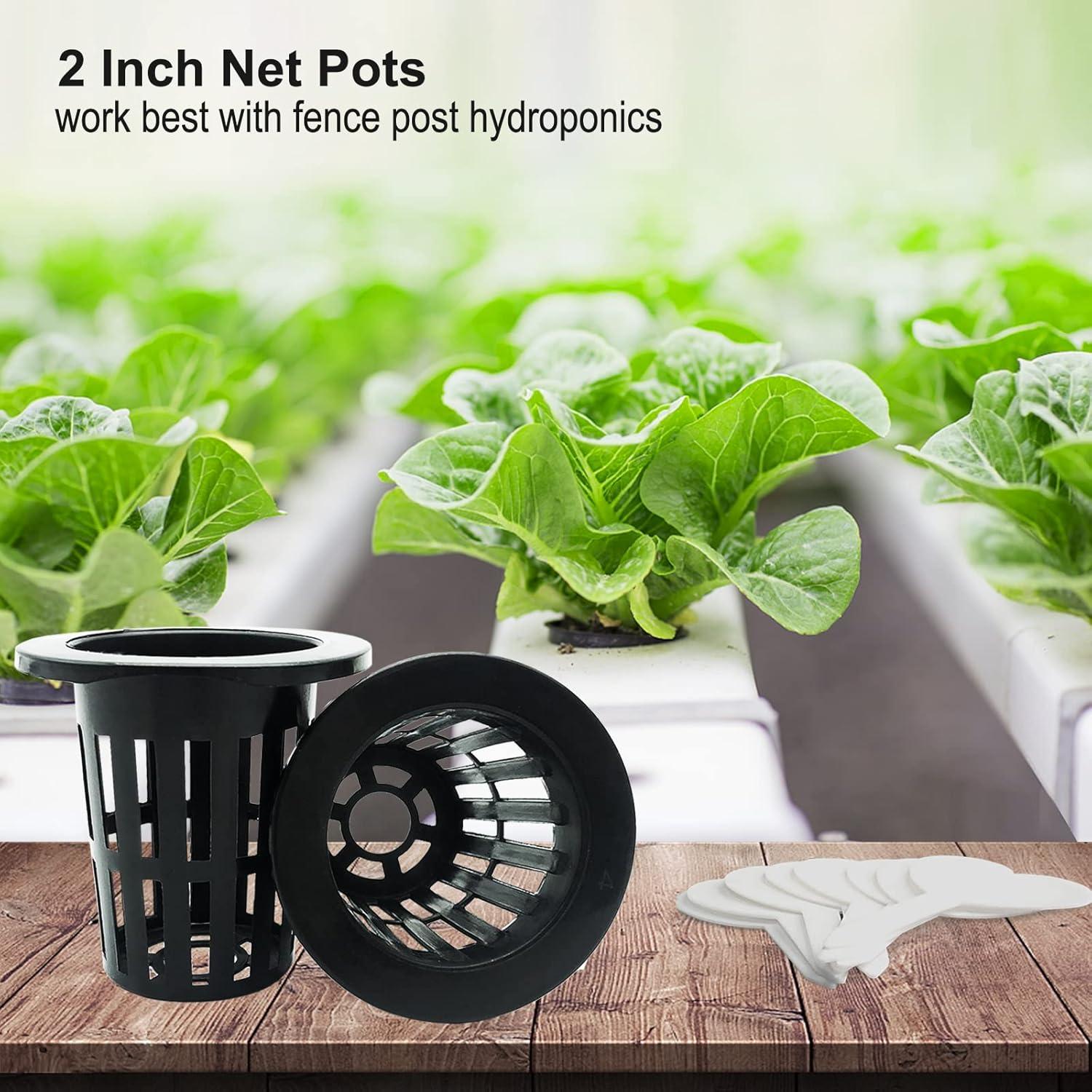 Paquete de 100 macetas de red Tmtamye 5 cm para hidroponía