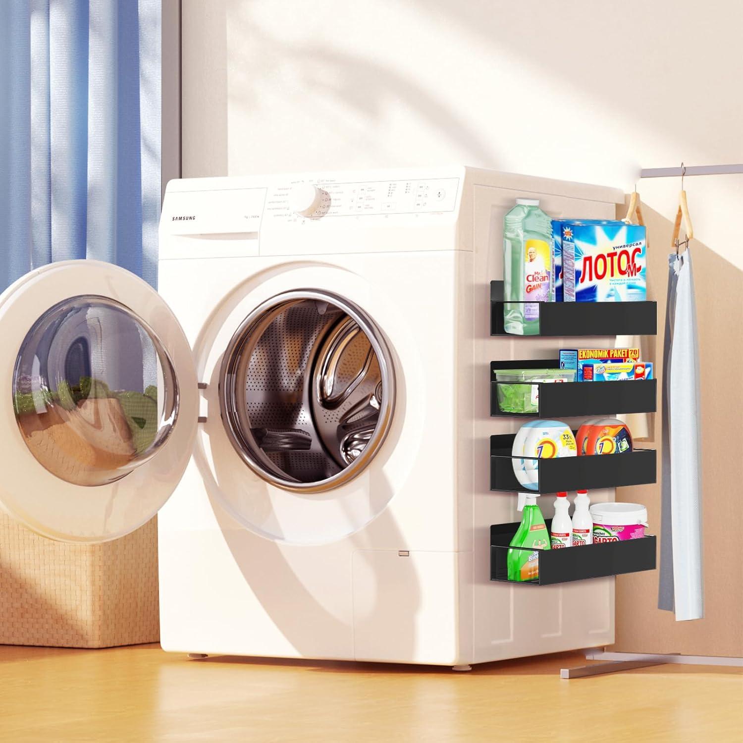 Organizador Magnético de Especias SMRCAD 6 Estantes Negro