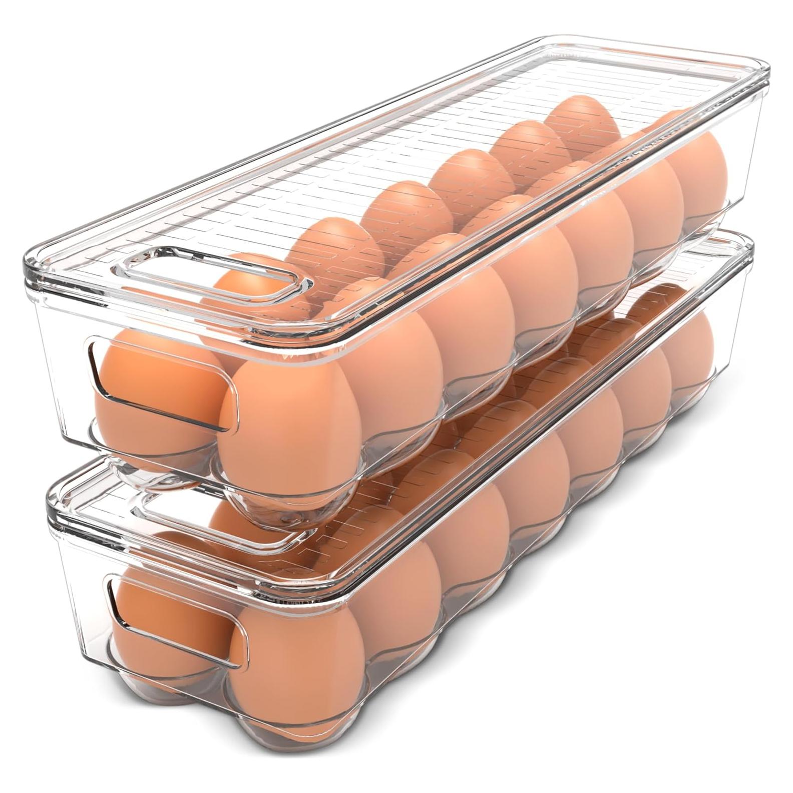 Contenedor de Huevos Utopia Home - Paquete de 2 Apilables