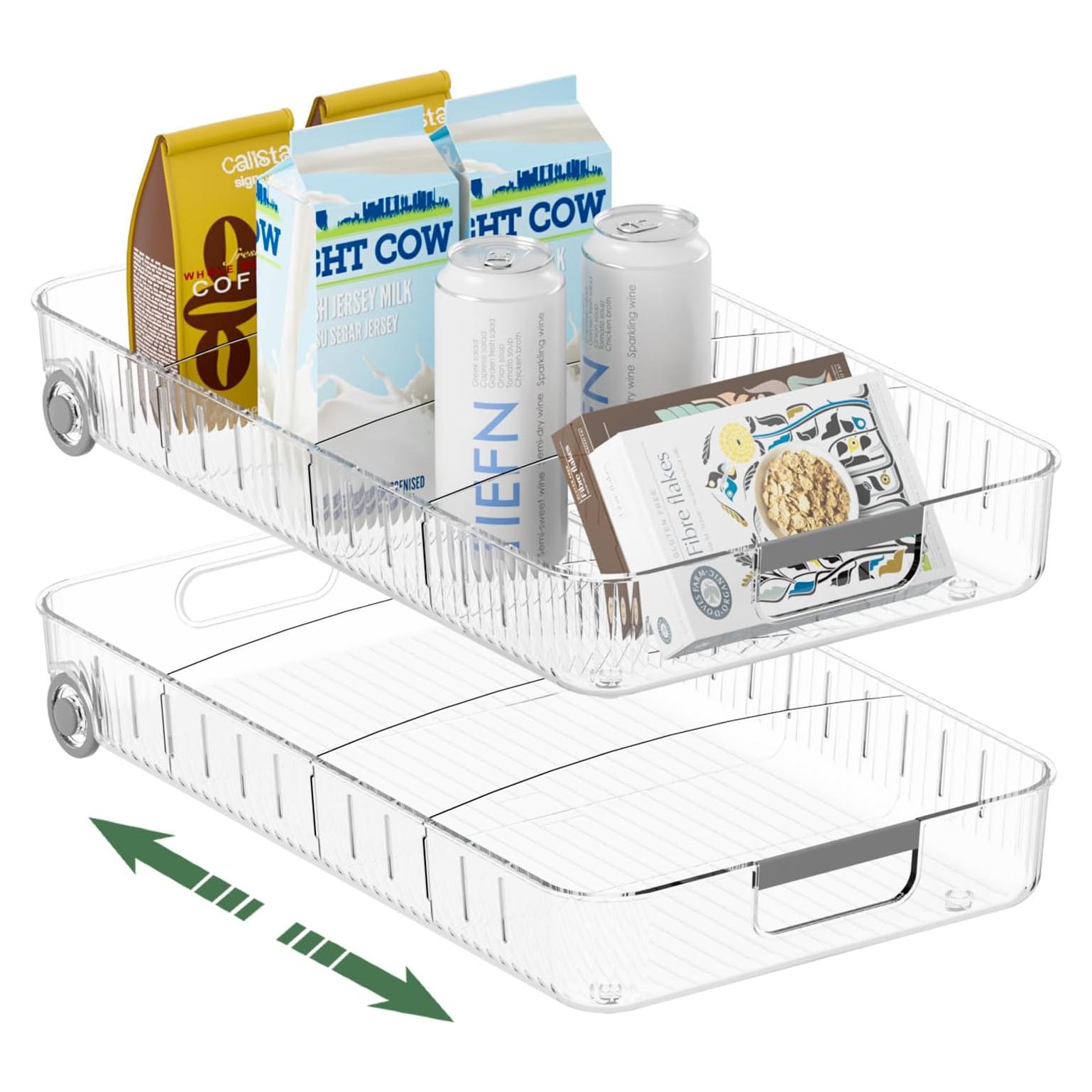 Organizadores de Refrigerador OZEPLASC 2 Pack Transparente