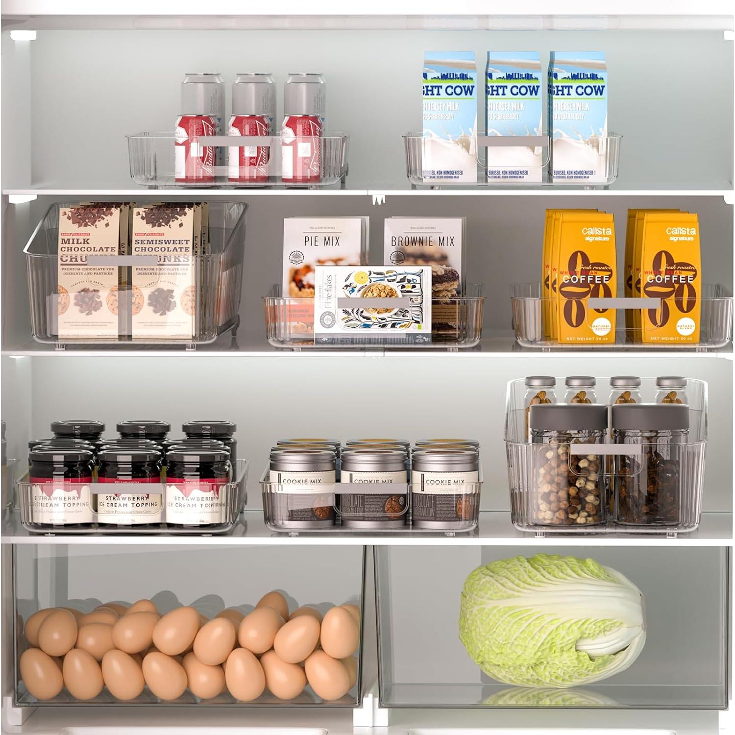 Organizadores de Refrigerador OZEPLASC 2 Pack Transparente