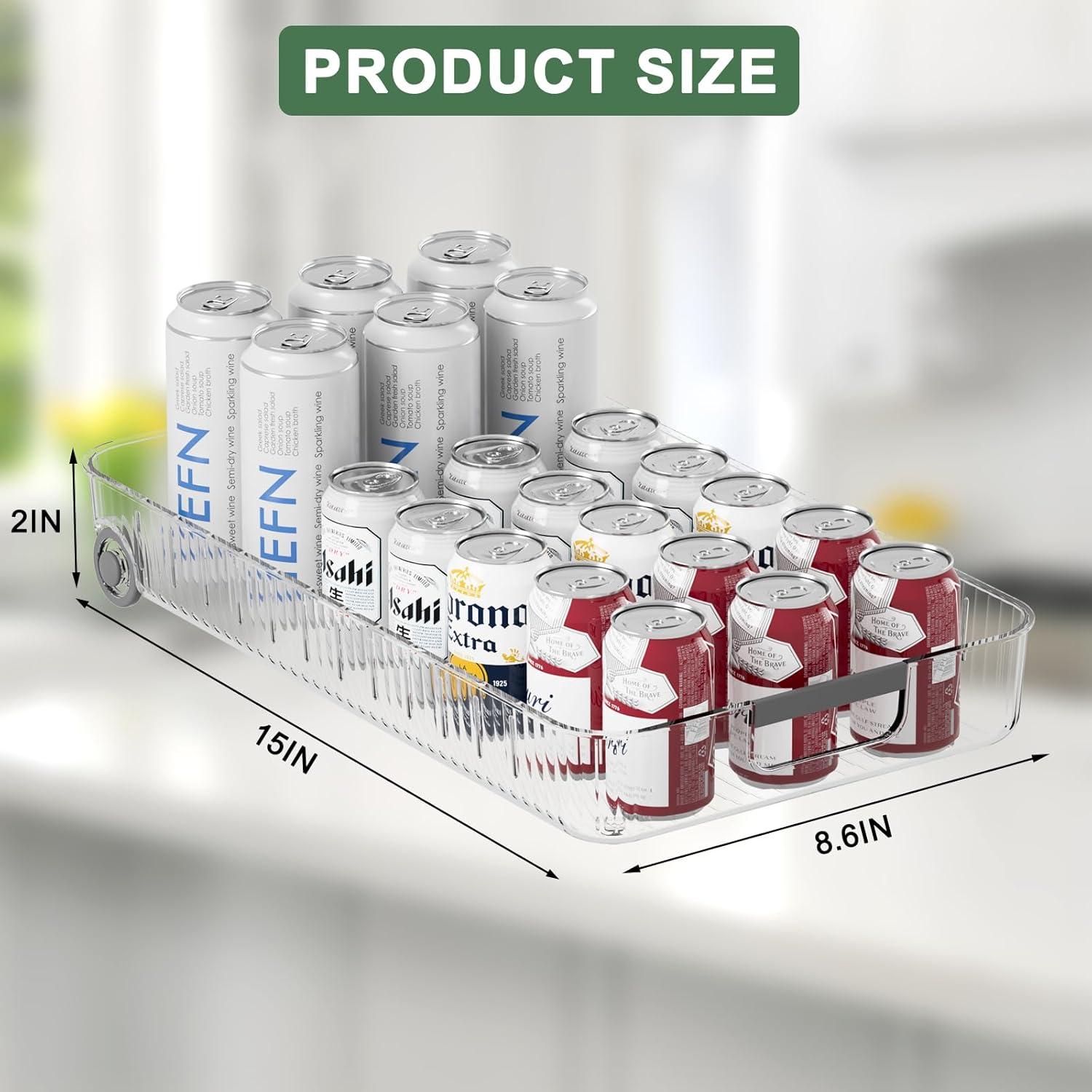 Organizadores de Refrigerador OZEPLASC 2 Pack Transparente