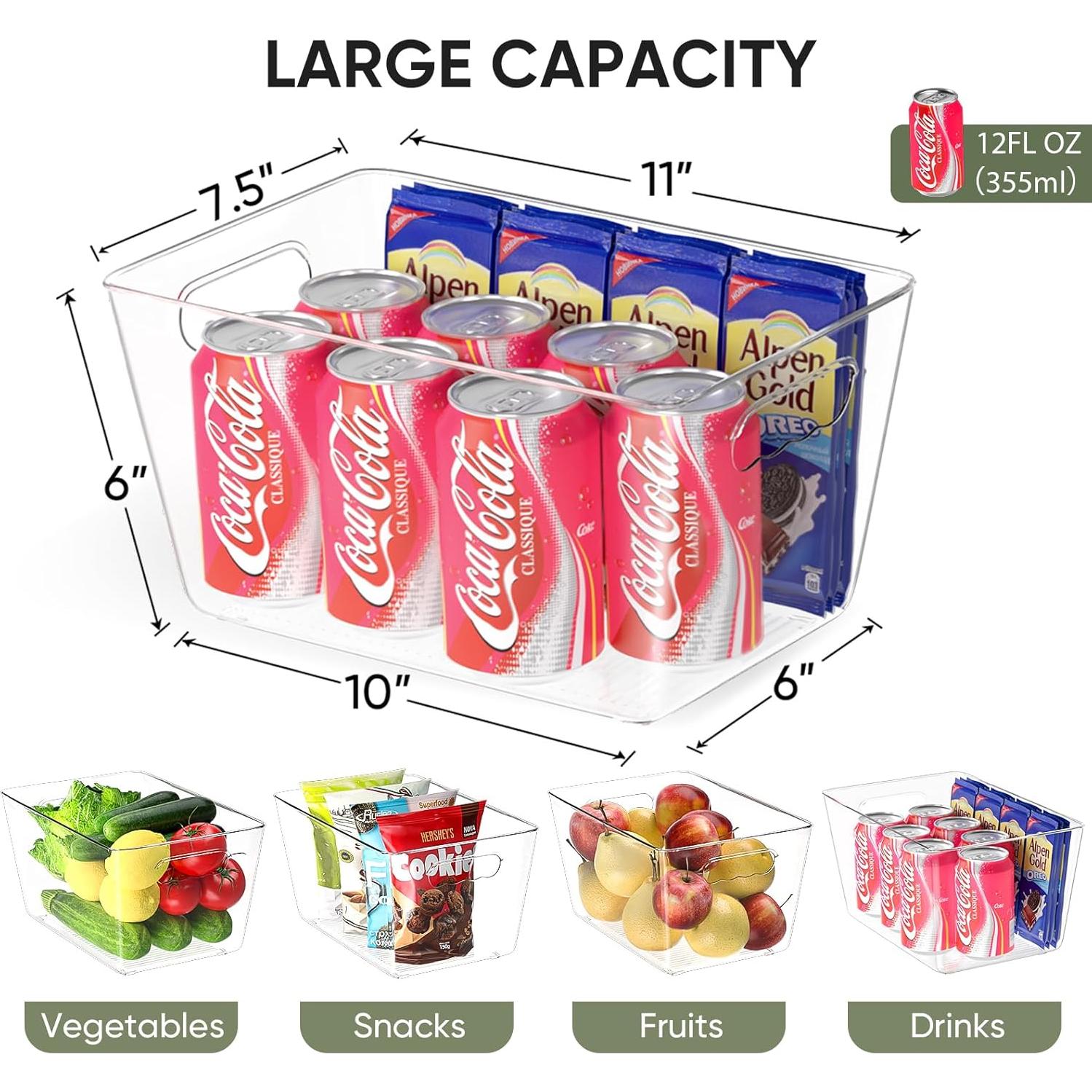 BALEINE Bins de Almacenamiento Plástico 6PK 27,94x19,05x15,24cm