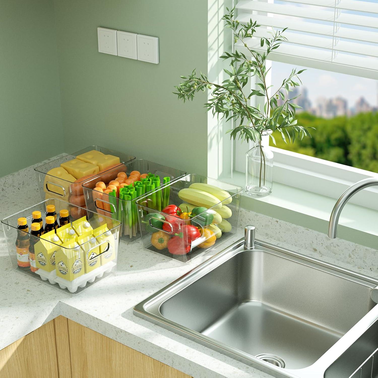 BALEINE Bins de Almacenamiento Plástico 6PK 27,94x19,05x15,24cm