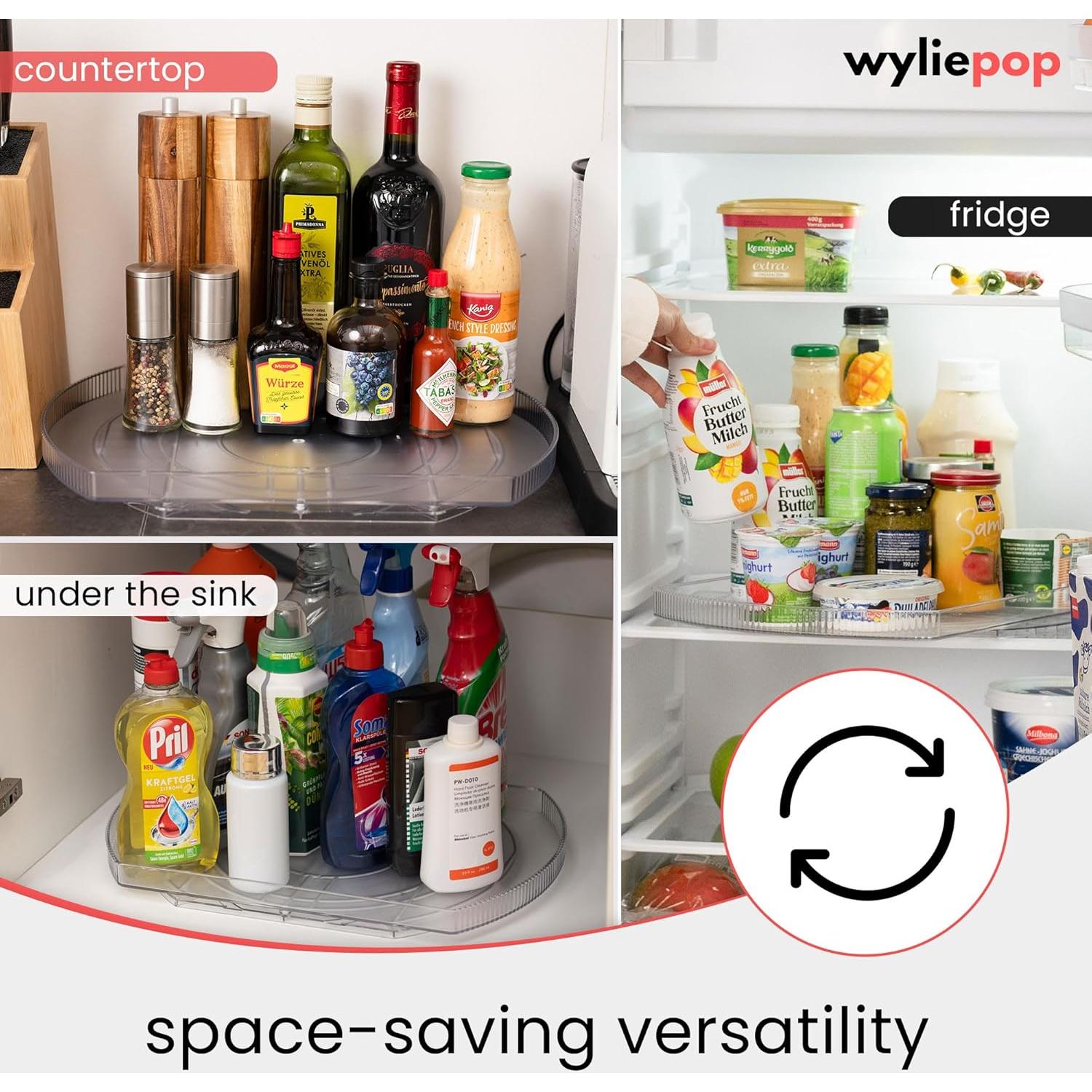 Lazy Susan Rectangular Wyliepop 41.4x27.9 cm con Esponja