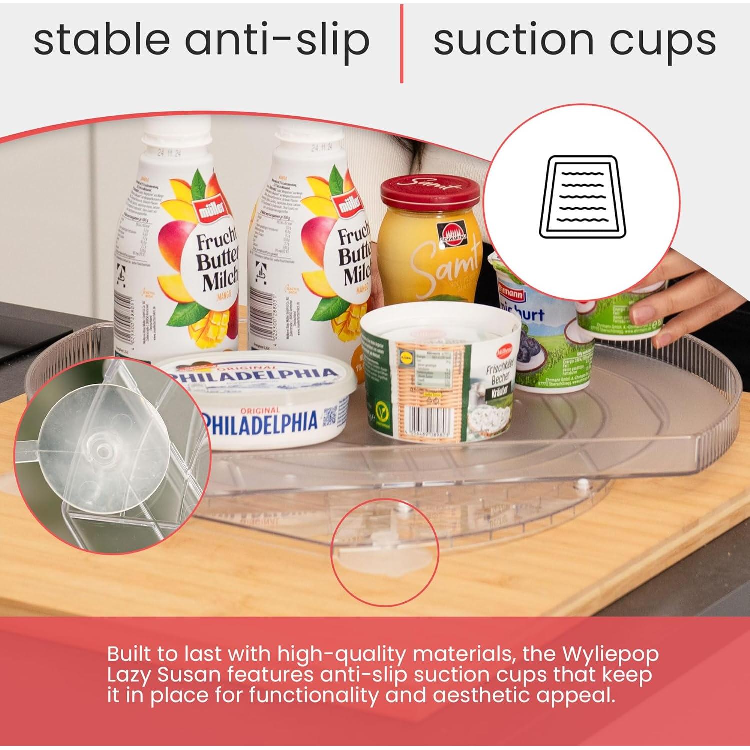 Lazy Susan Rectangular Wyliepop 41.4x27.9 cm con Esponja