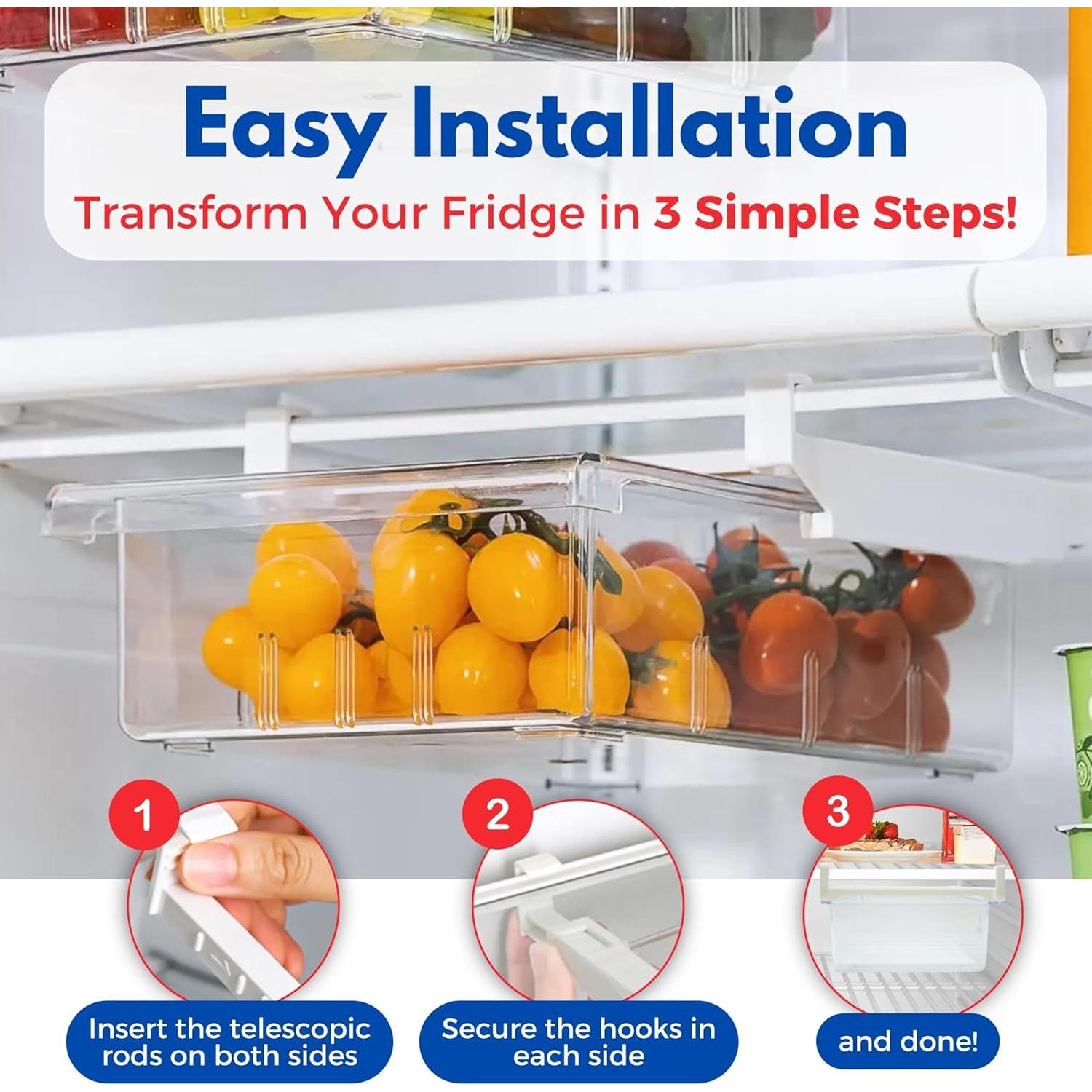 Organizador de Refrigerador EVNE Cajón Bajo Estante 5L