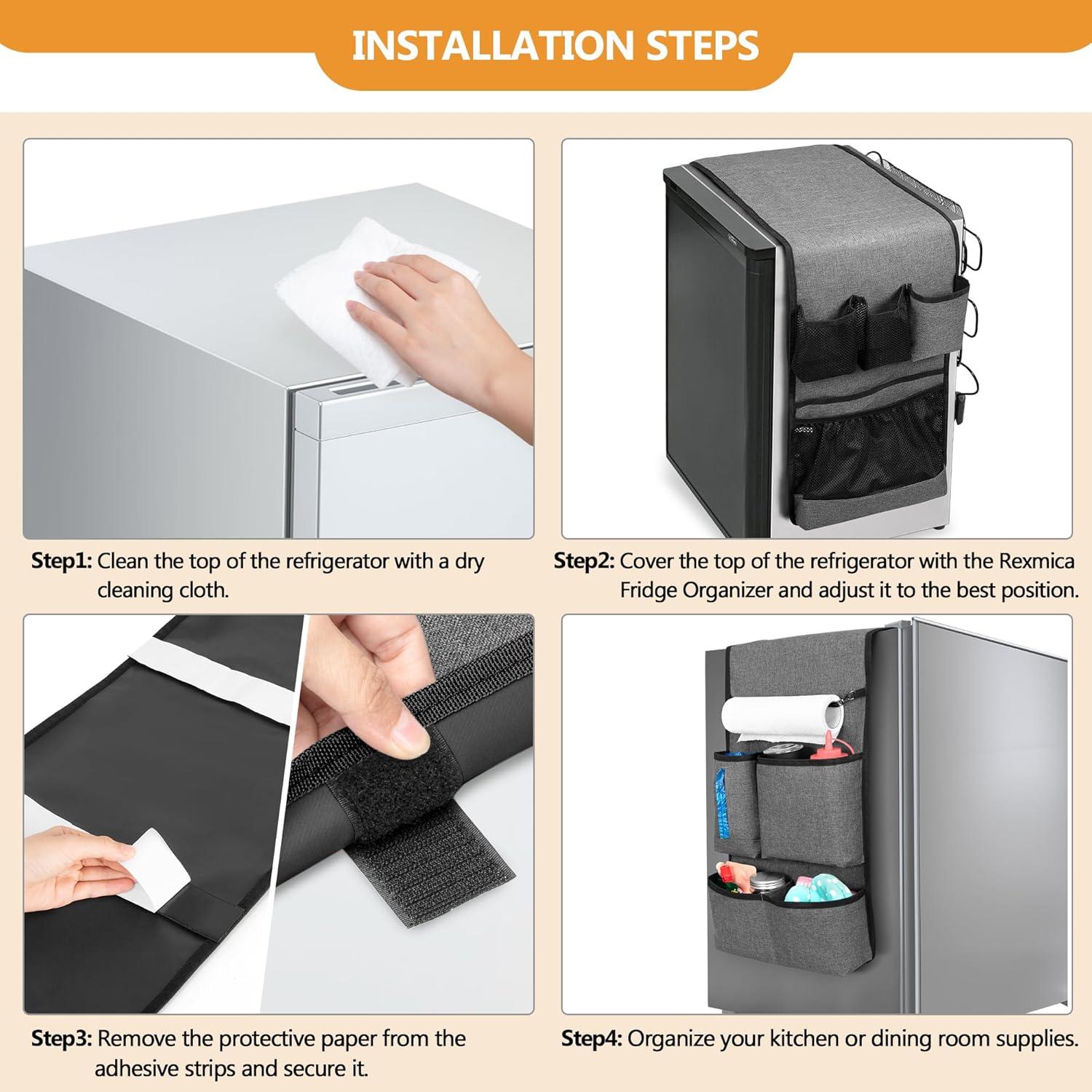 Organizador de Mini Nevera Rexmica Gris 149,86x30,48 cm